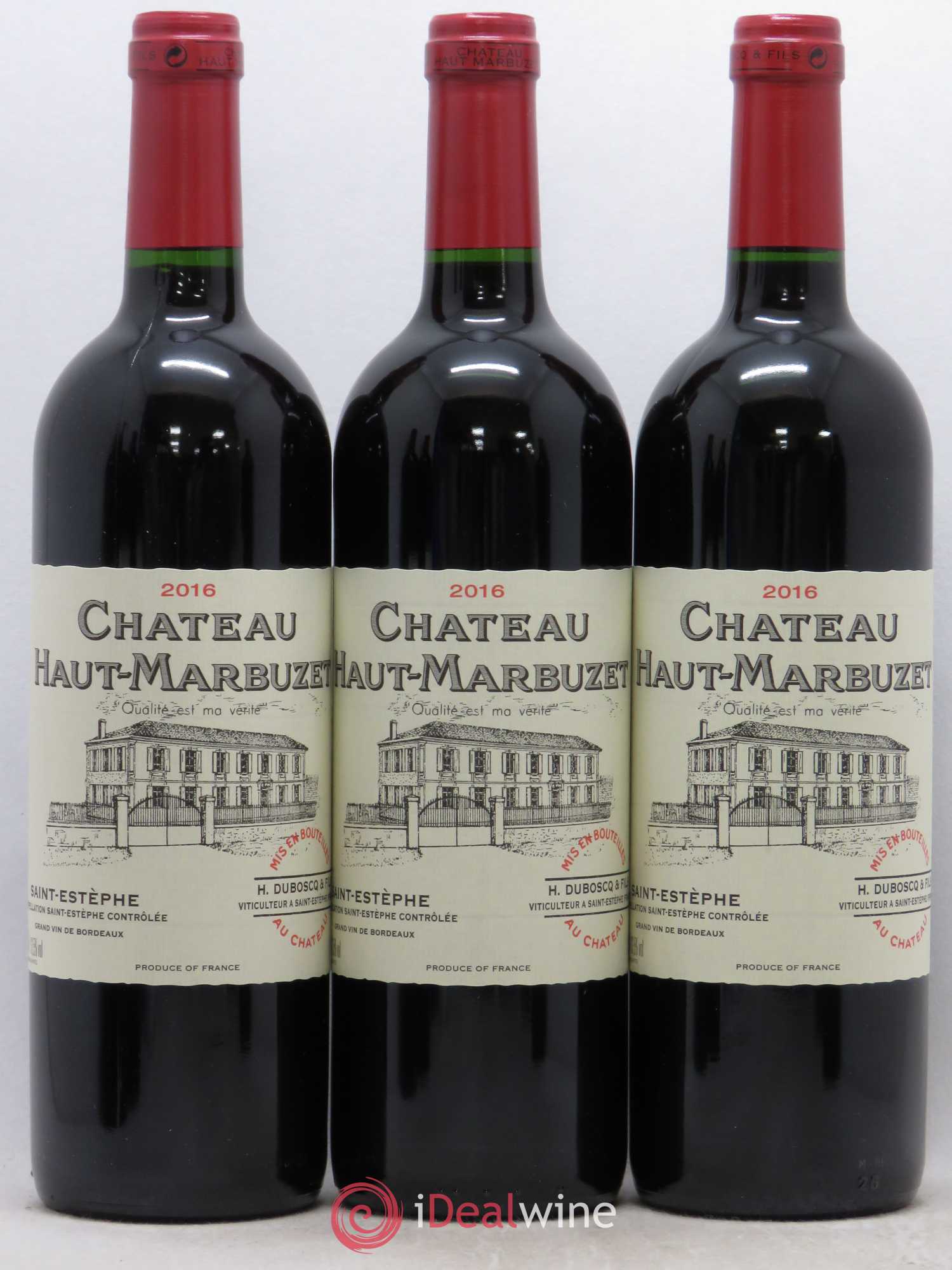Château Haut Marbuzet 2016 - Lot de 6 bouteilles - 1