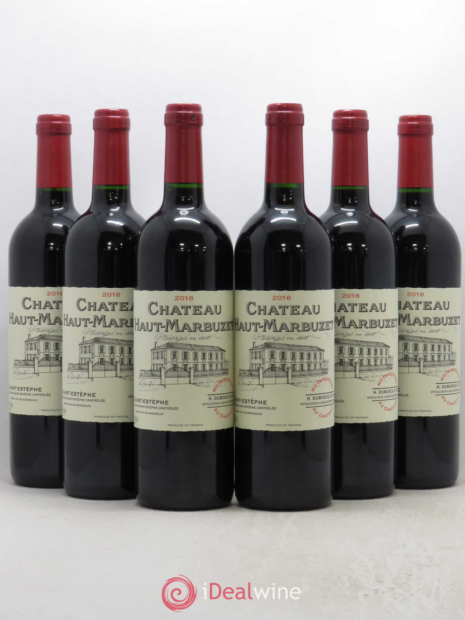 Château Haut Marbuzet 2016 - Lot de 6 bouteilles - 0