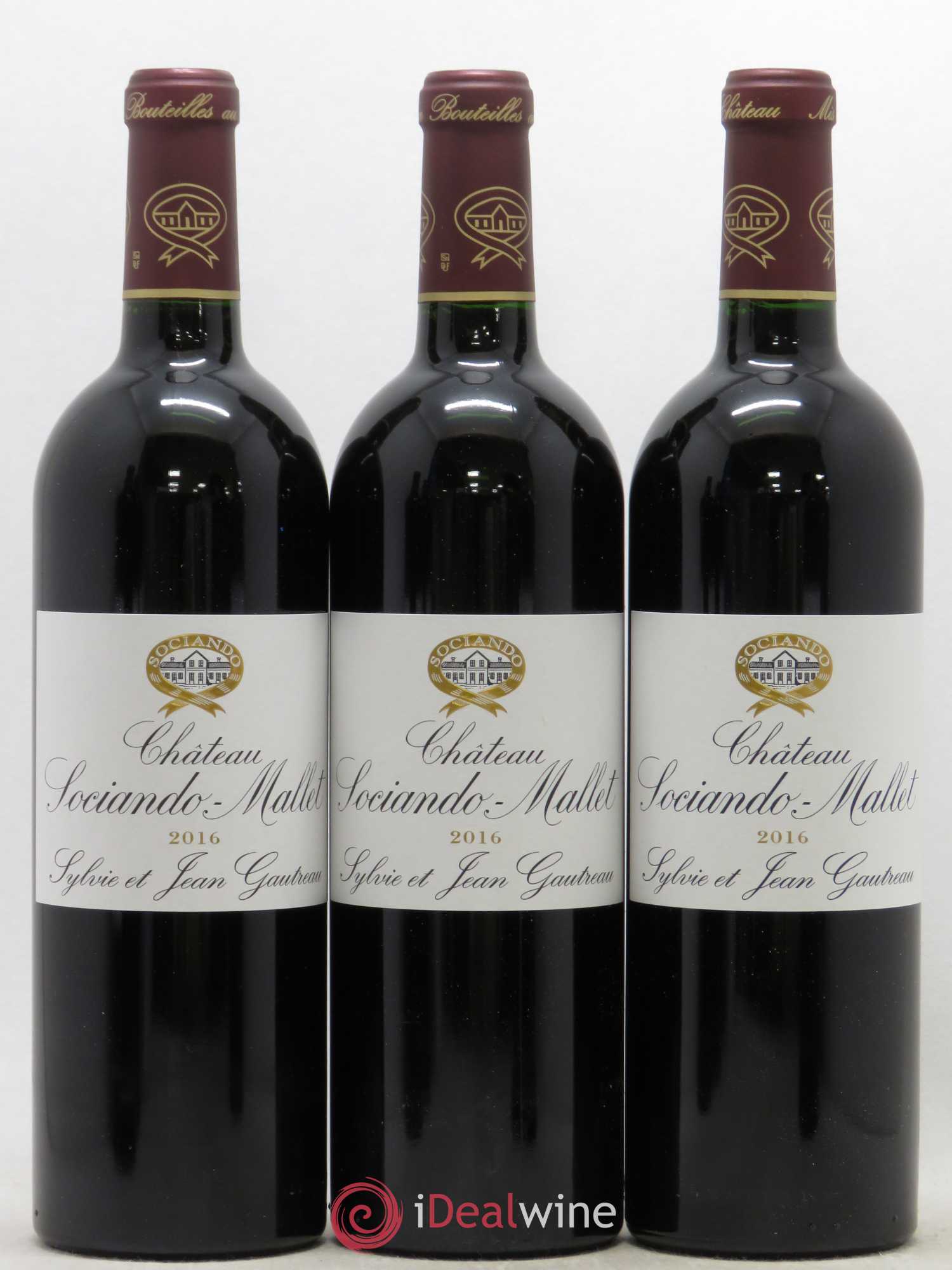 Château Sociando Mallet 2016 - Lot de 6 bouteilles - 2