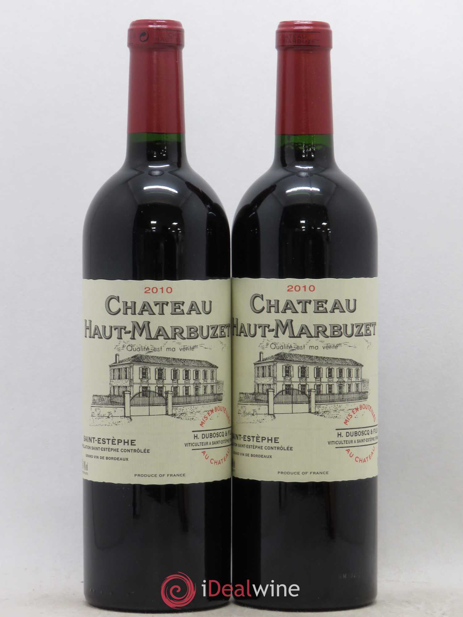 Château Haut Marbuzet 2010 - Lot de 2 bouteilles - 0