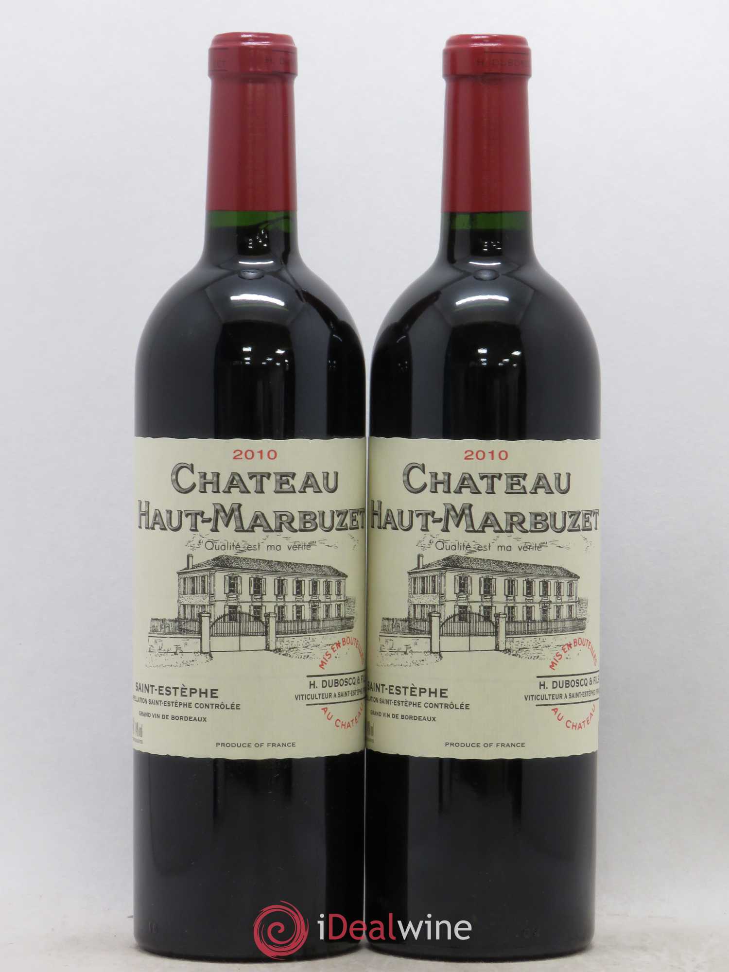 Château Haut Marbuzet 2010 - Lot de 2 bouteilles - 0