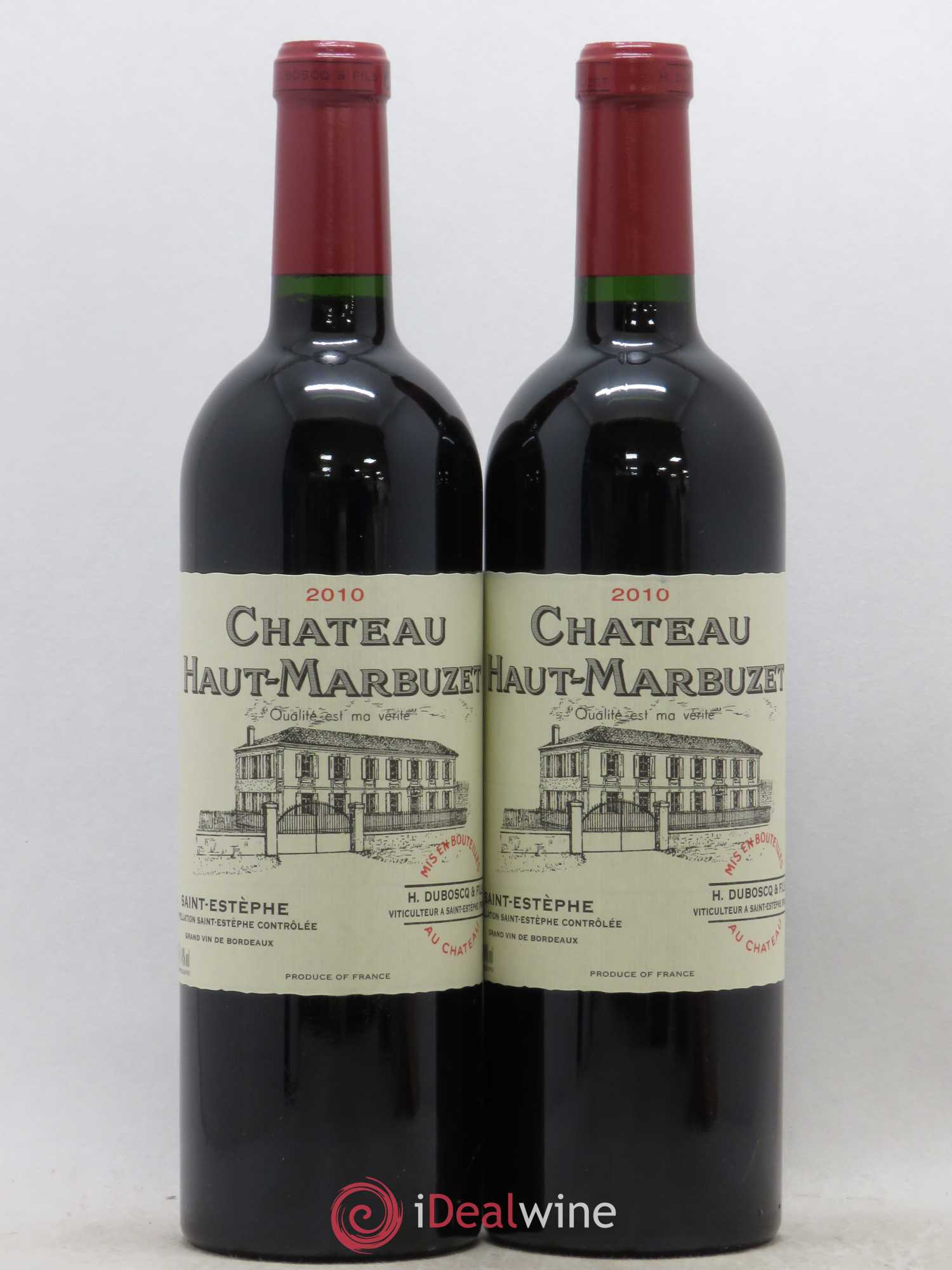 Château Haut Marbuzet 2010 - Lot de 2 bouteilles - 0