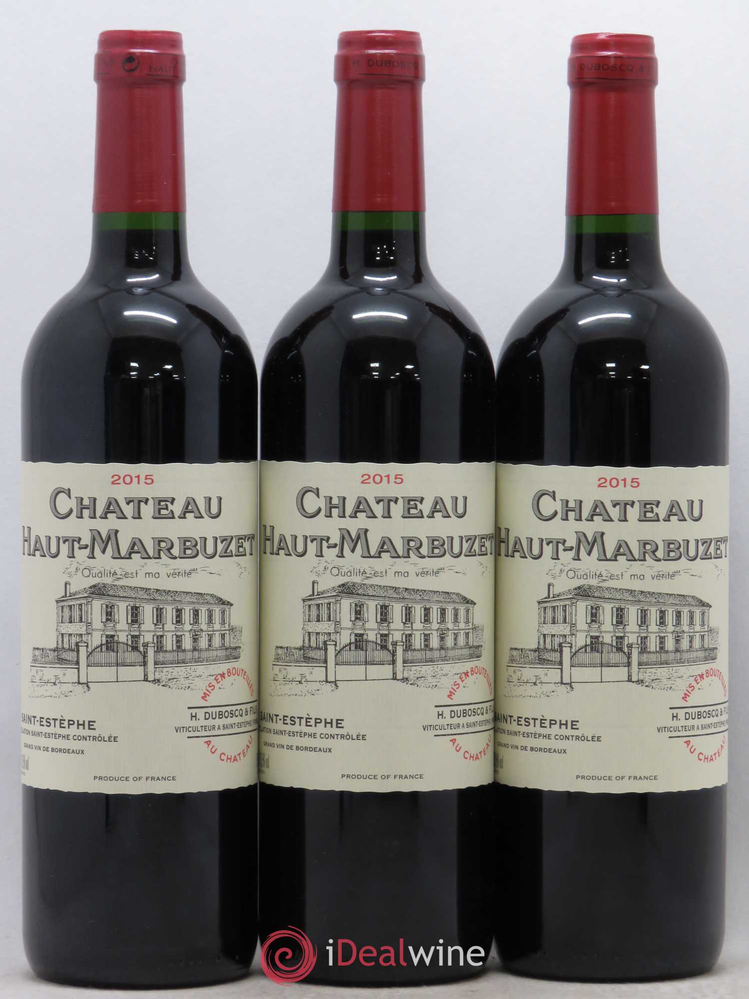 Château Haut Marbuzet 2015 - Lot de 3 bouteilles - 0