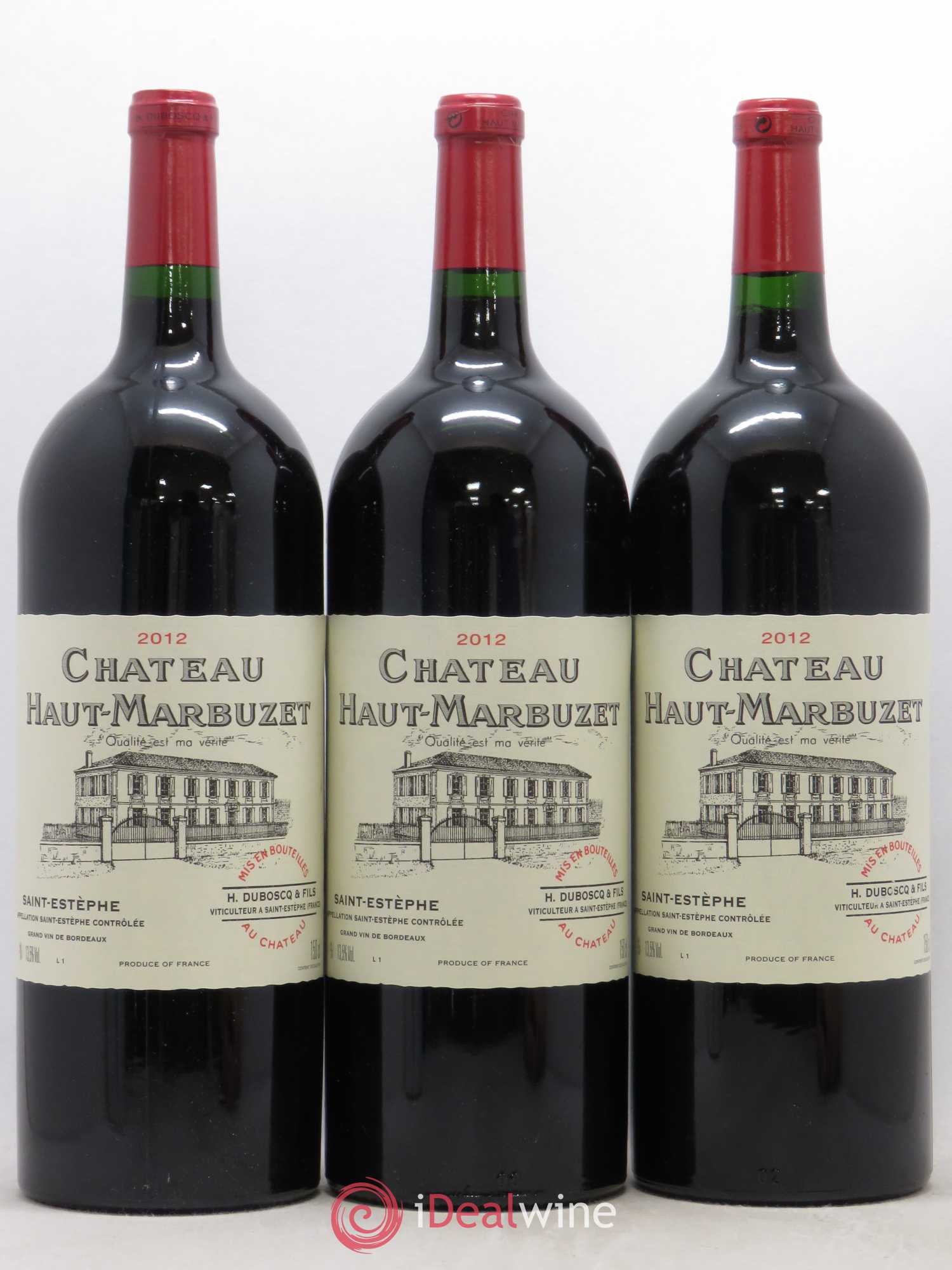 Château Haut Marbuzet 2012 - Lot de 3 magnums - 0