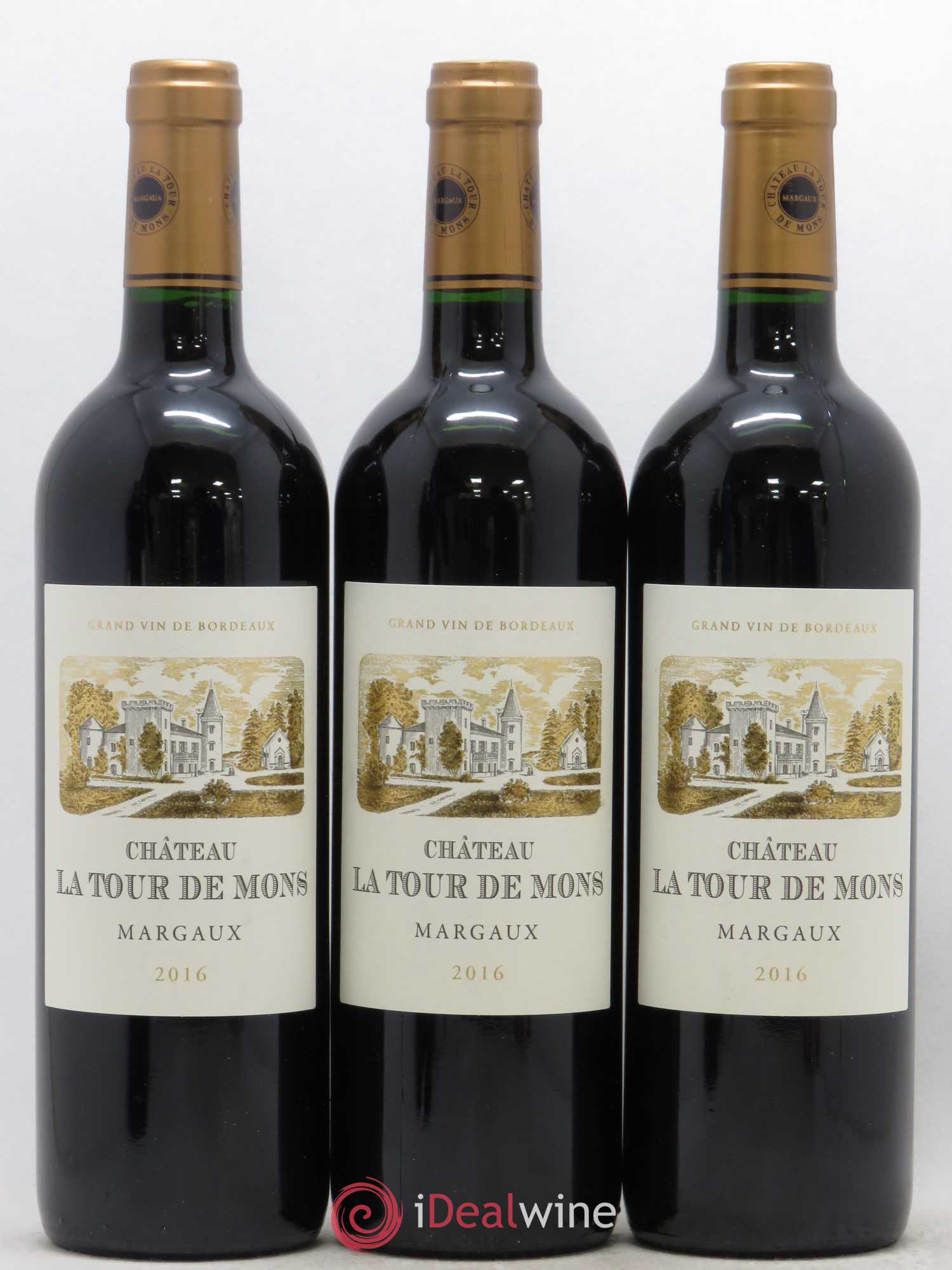 Château la Tour de Mons Cru Bourgeois 2016 - Lot de 12 bouteilles - 1