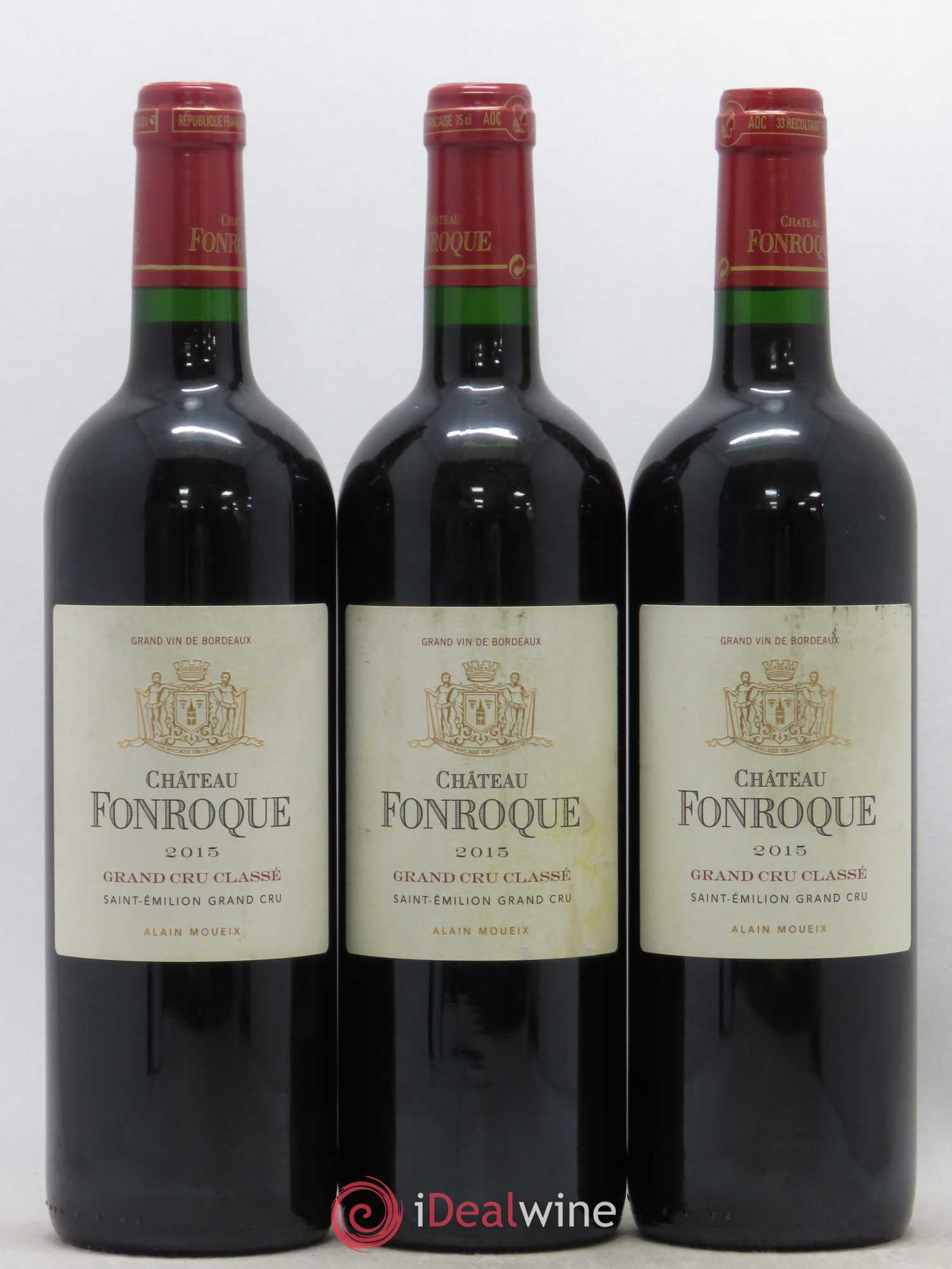 Château Fonroque Grand Cru Classé 2015 - Lot de 3 bouteilles - 0