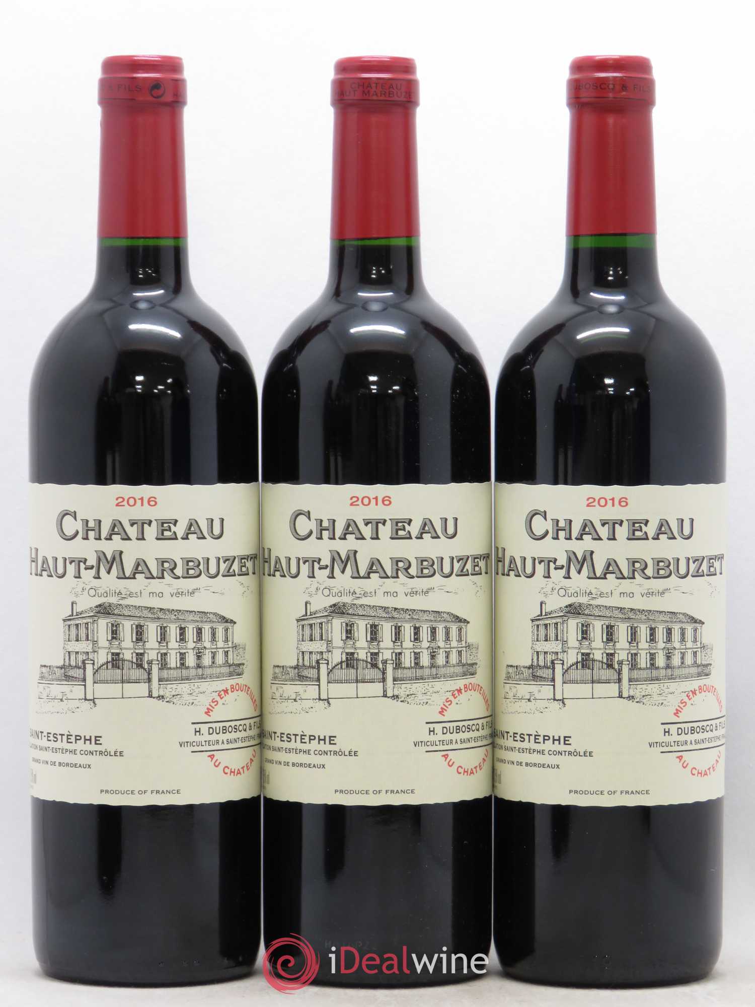Château Haut Marbuzet 2016 - Lot de 12 bouteilles - 1