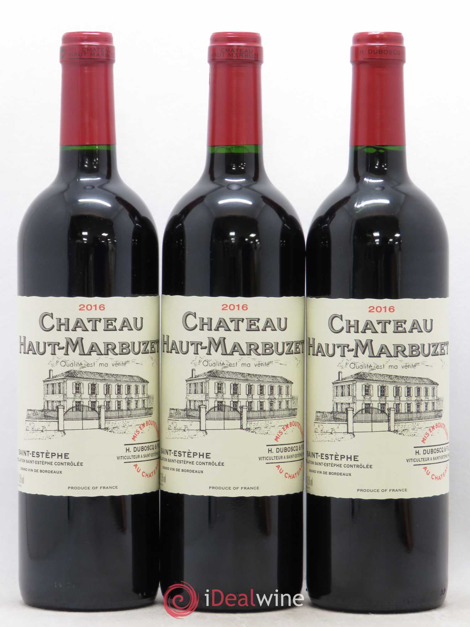 Château Haut Marbuzet 2016 - Lot de 3 bouteilles - 0