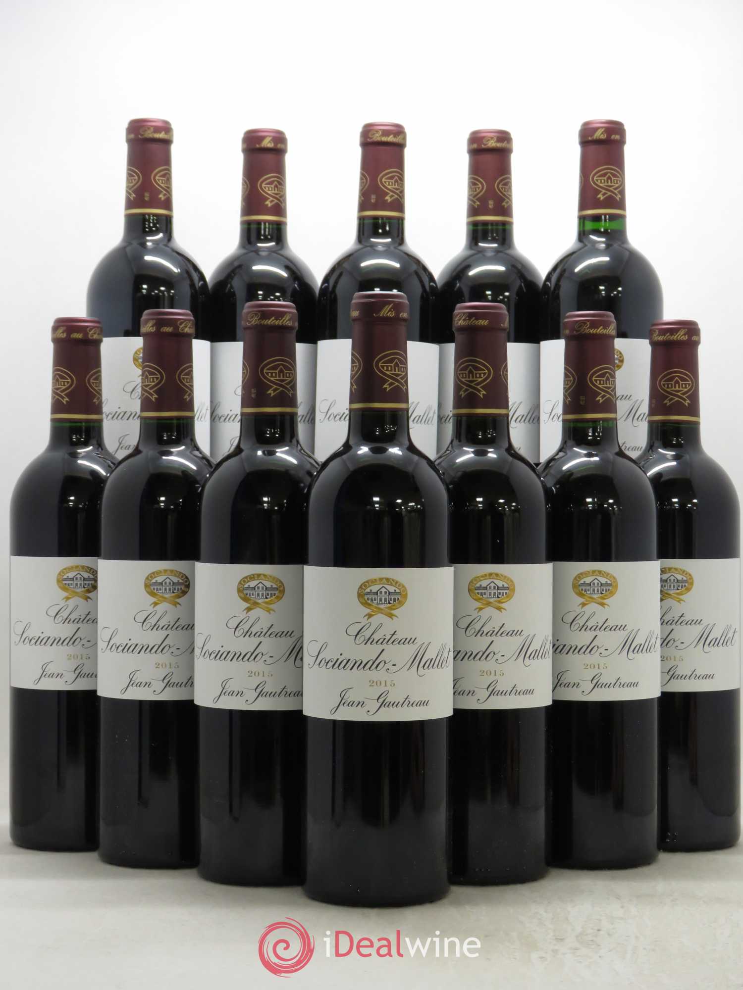 Château Sociando Mallet 2015 - Lot de 12 bouteilles - 0