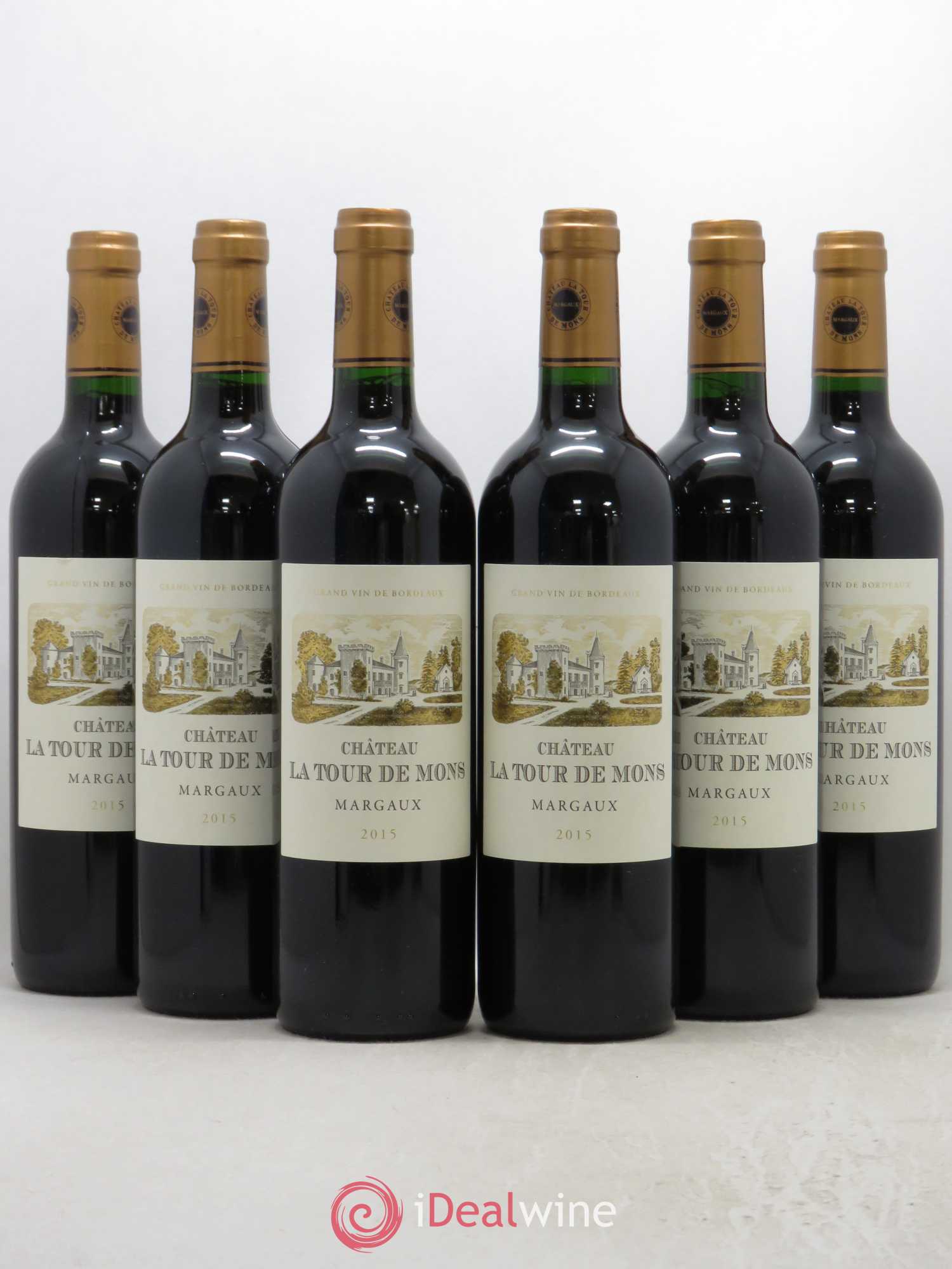 Château la Tour de Mons Cru Bourgeois 2015 - Lot de 6 bouteilles - 0
