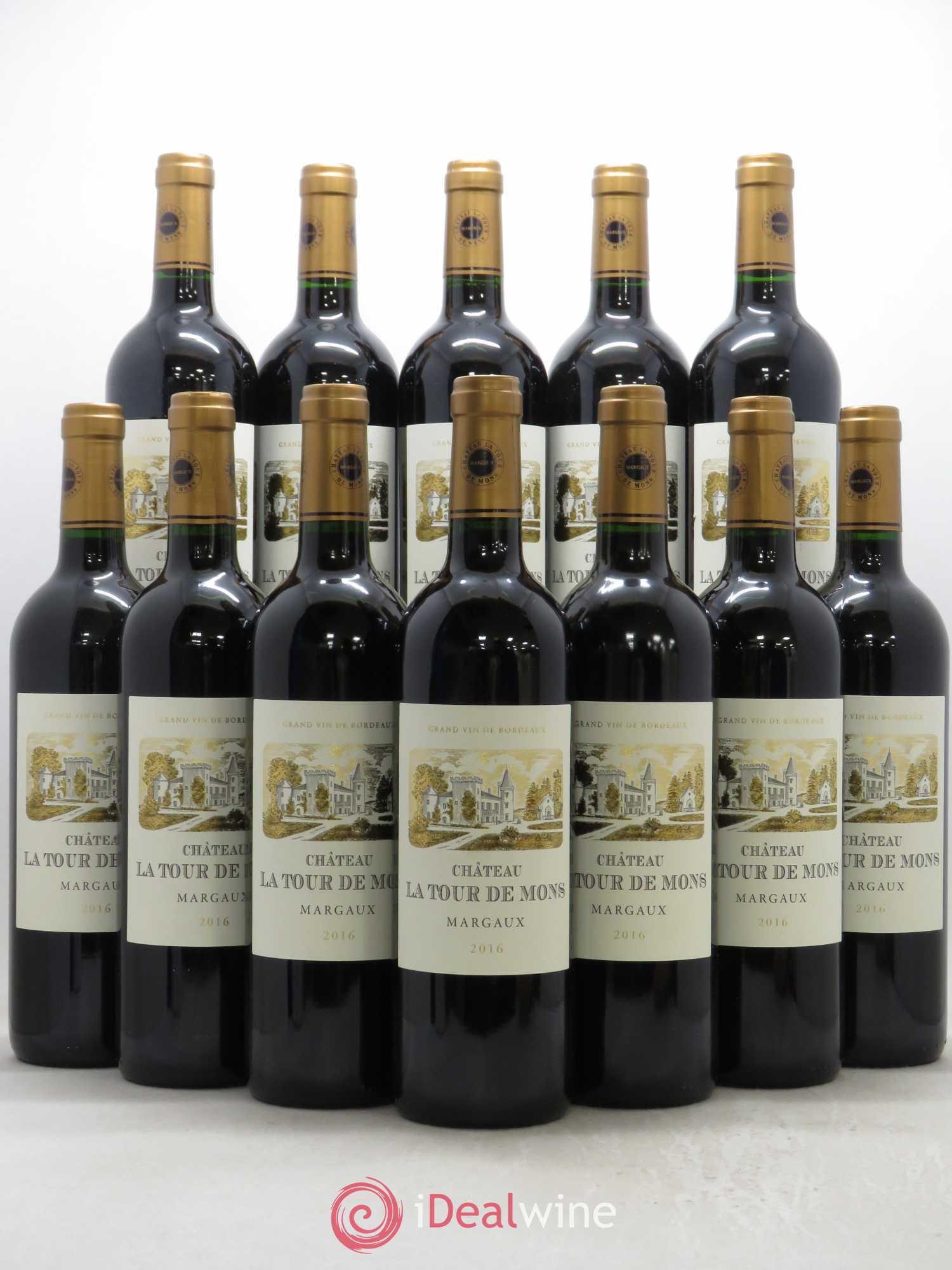 Château la Tour de Mons Cru Bourgeois 2016 - Lot de 12 bouteilles - 0