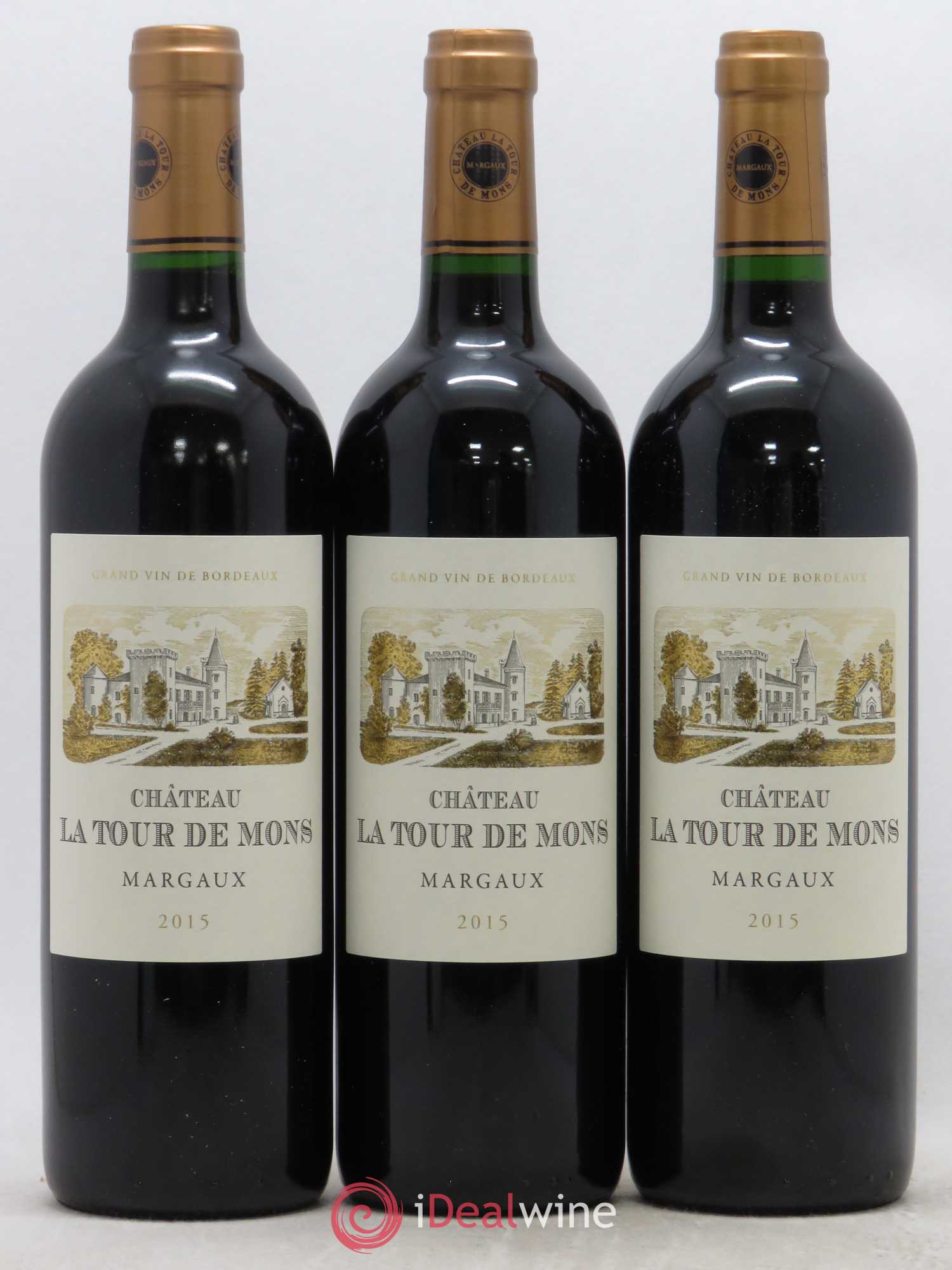 Château la Tour de Mons Cru Bourgeois 2015 - Lot de 3 bouteilles - 0