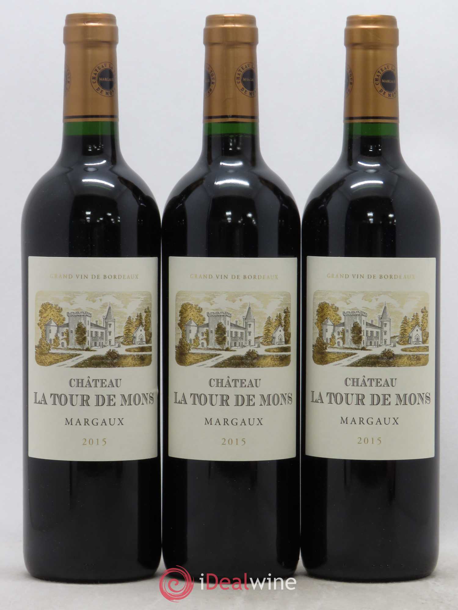 Château la Tour de Mons Cru Bourgeois 2015 - Lot de 3 bouteilles - 0