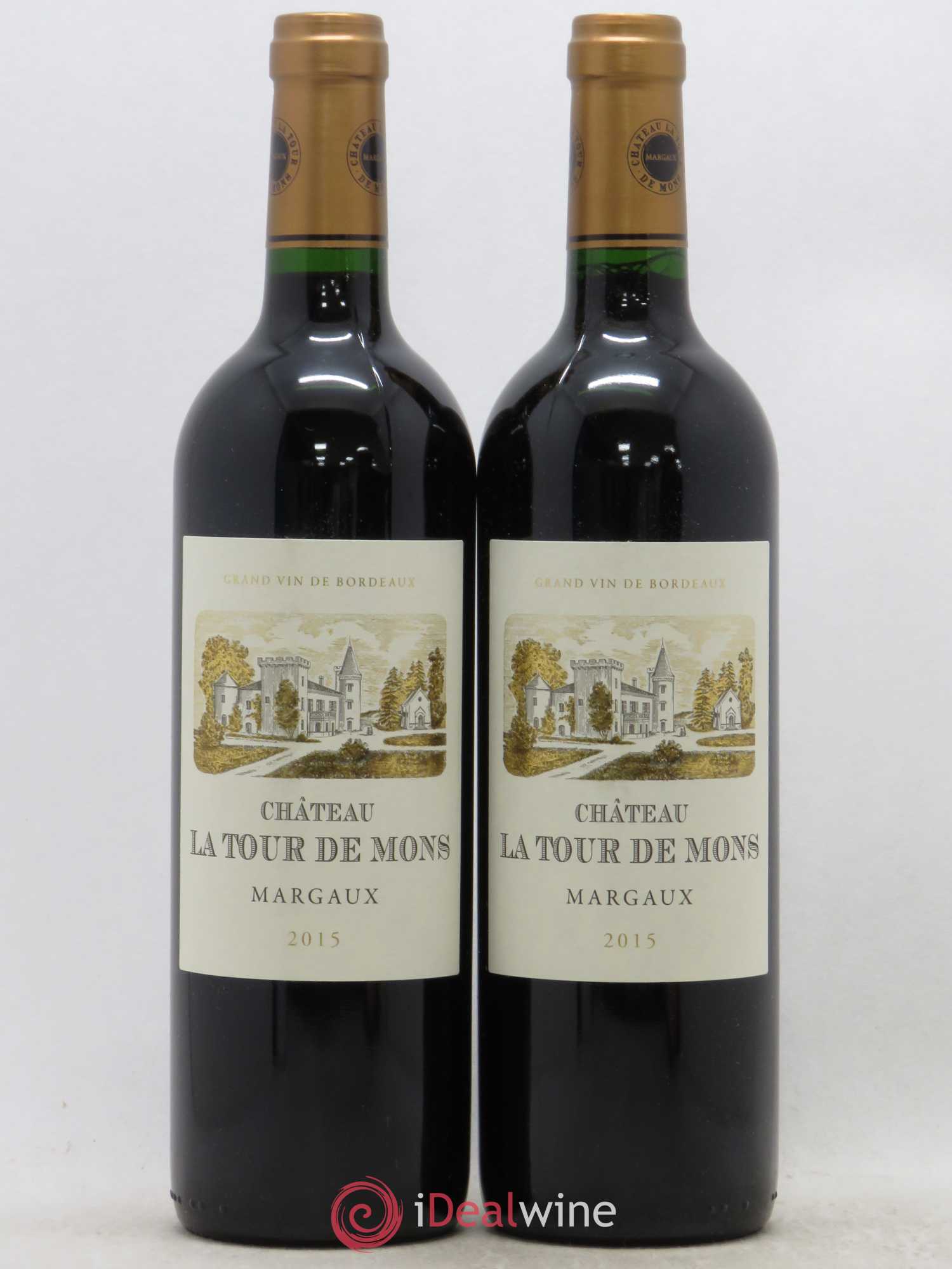 Château la Tour de Mons Cru Bourgeois 2015 - Lot de 2 bouteilles - 0