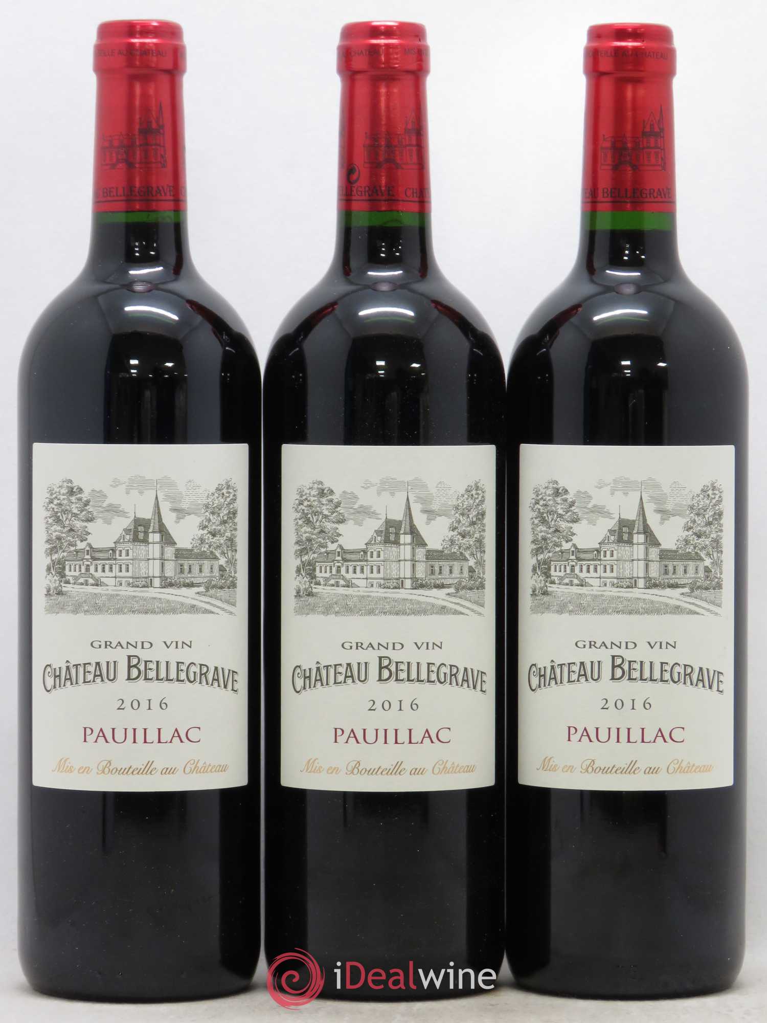 Château Bellegrave Cru Bourgeois 2016 - Lot de 12 bouteilles - 1