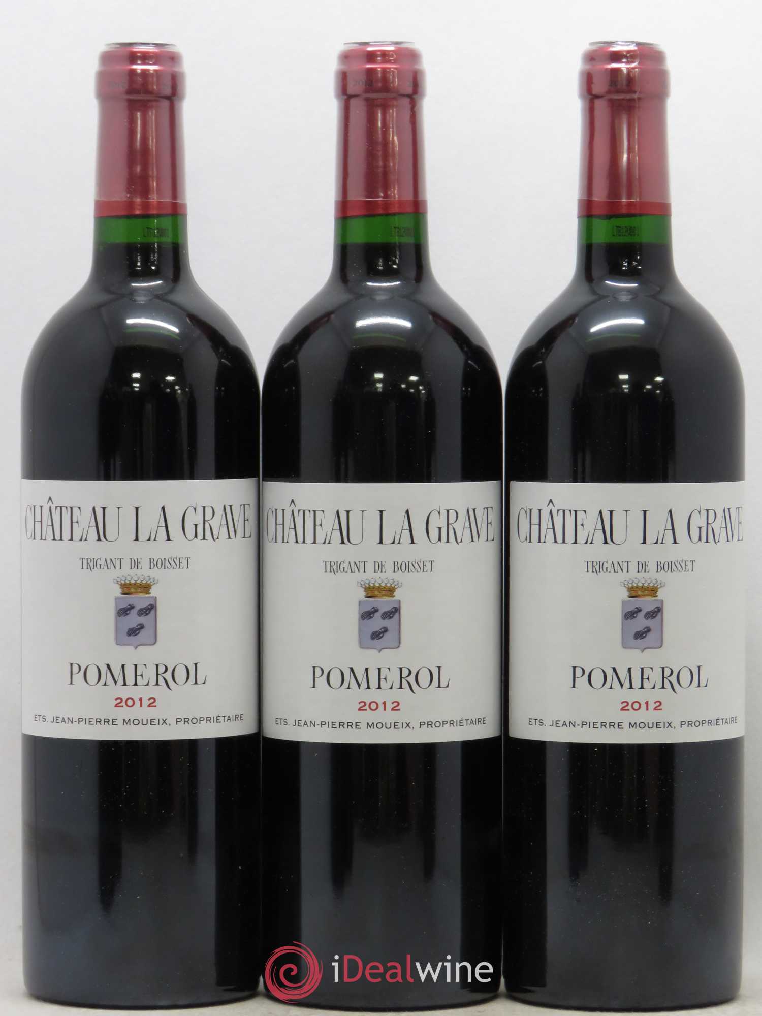 Château La Grave à Pomerol (Trigant de Boisset) 2012 - Lot de 12 bouteilles - 2
