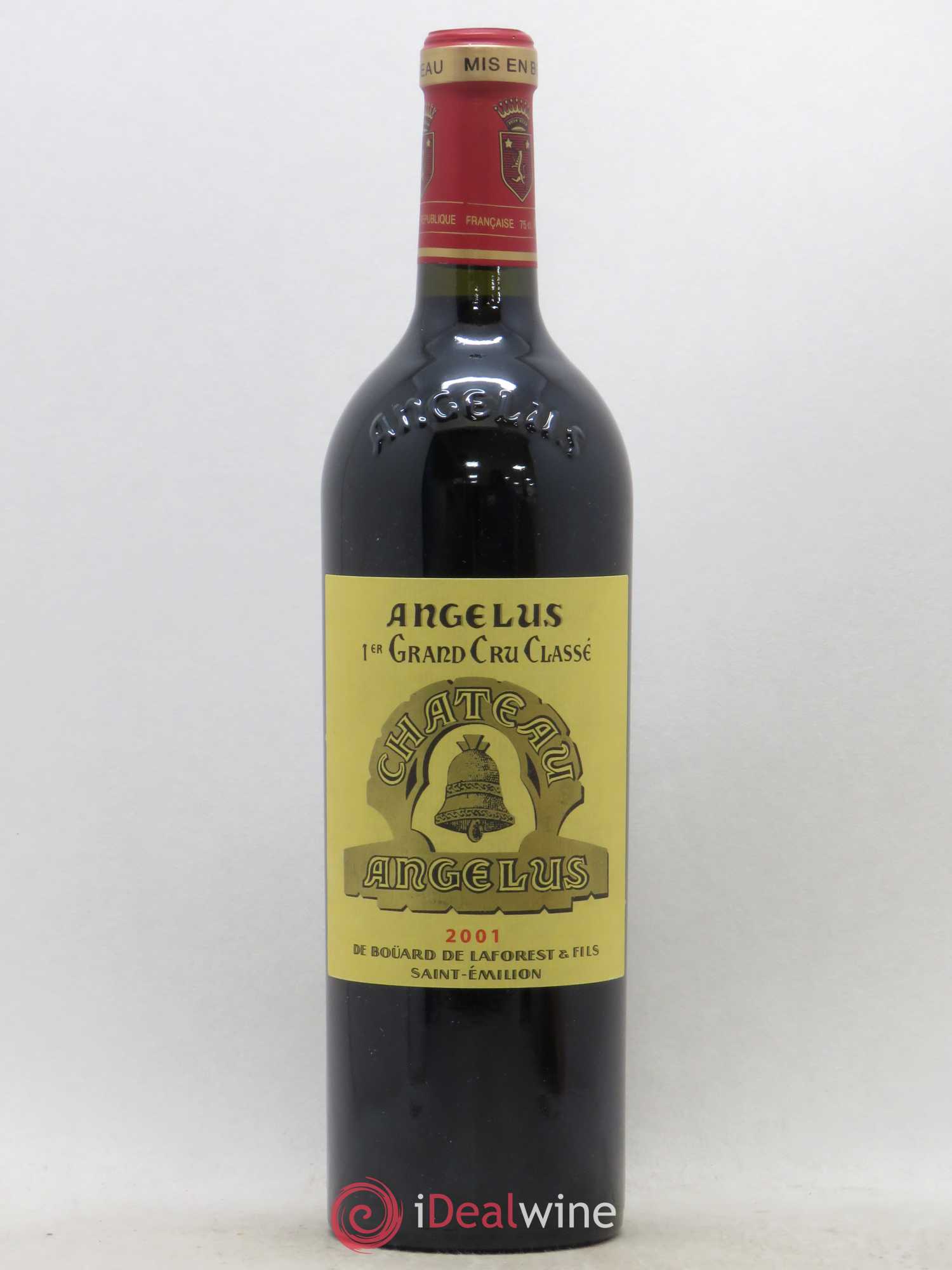 Château Angélus 1er Grand Cru Classé A 2001 - Lot de 1 bouteille - 0