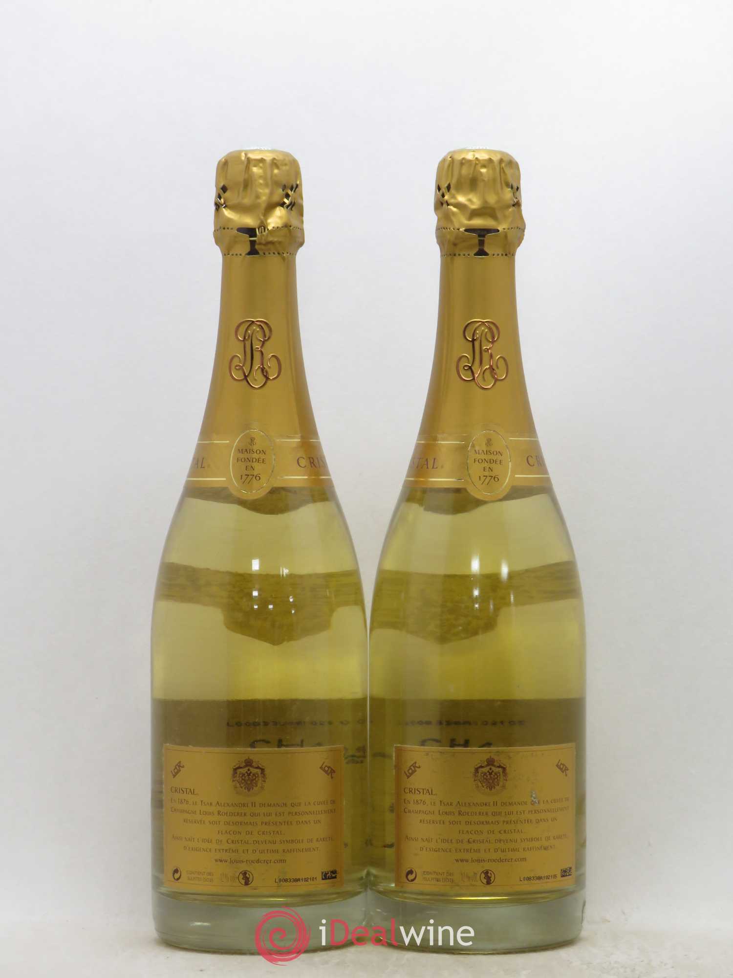 Cristal Louis Roederer 2004 - Lot de 2 bouteilles - 1