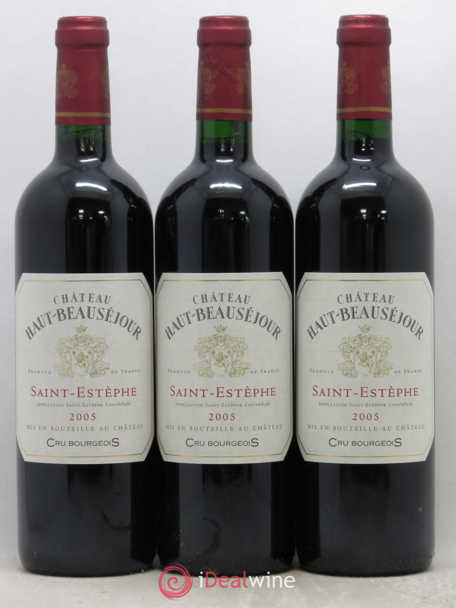 Château Haut Beauséjour Cru Bourgeois 2005 - Lot de 6 bouteilles - 1