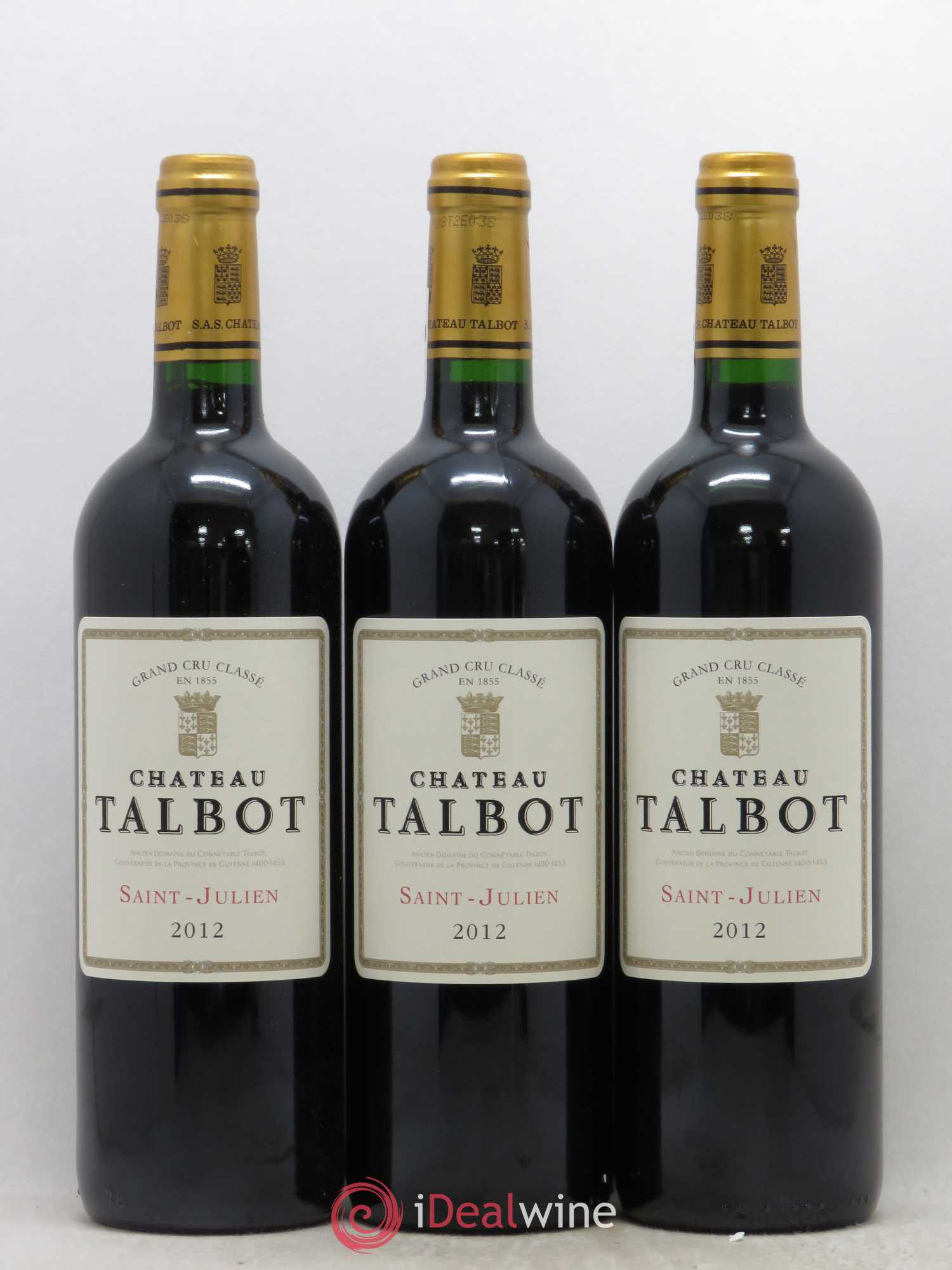 Château Talbot 4ème Grand Cru Classé 2012 - Lot de 6 bouteilles - 1