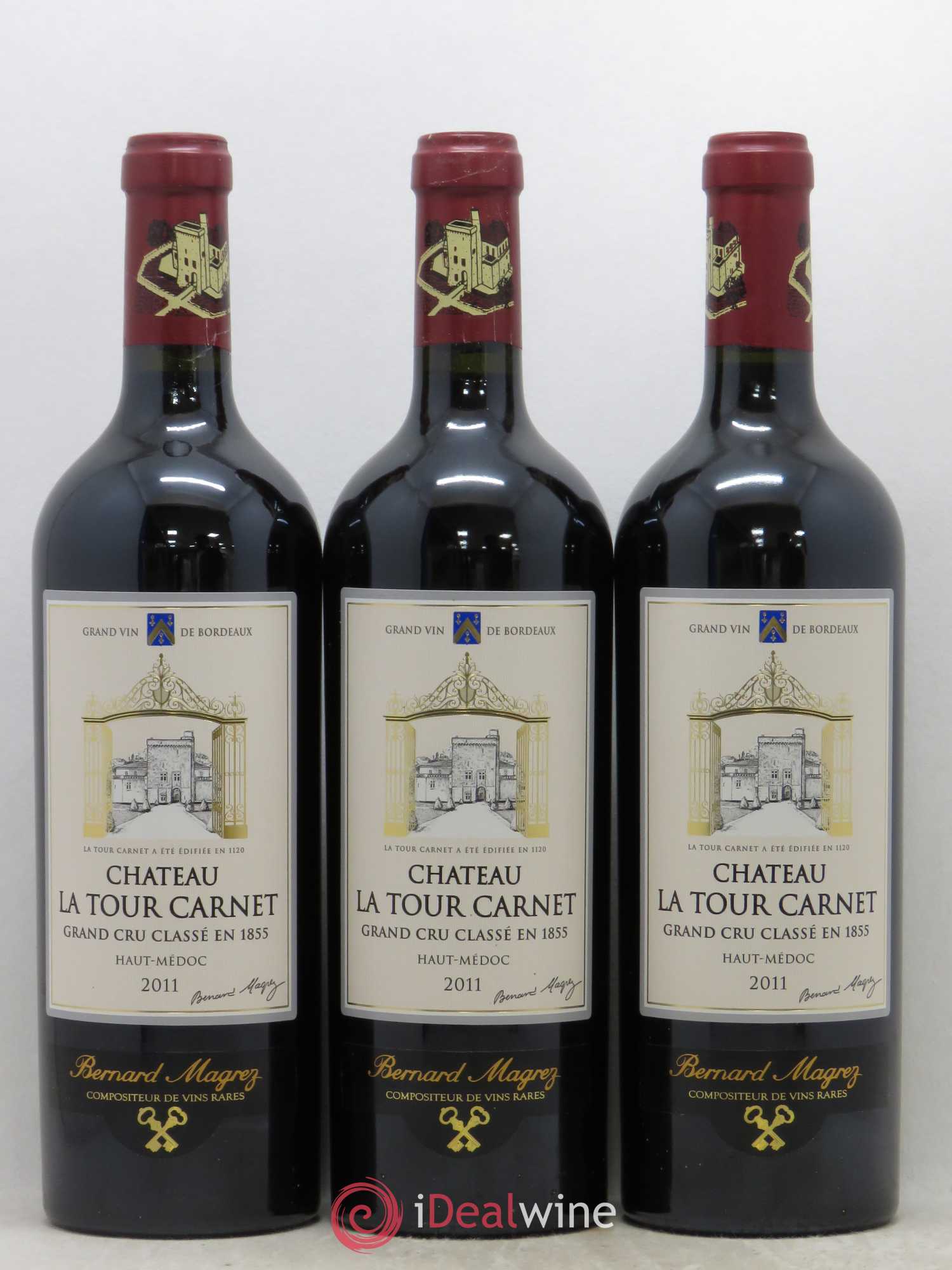 Château la Tour Carnet 4ème Grand Cru Classé 2011 - Lot de 6 bouteilles - 2