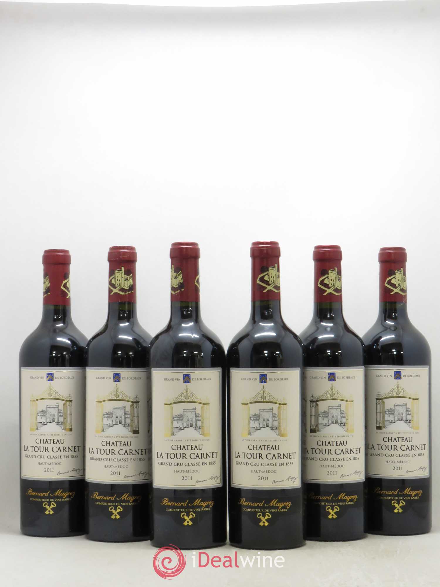 Château la Tour Carnet 4ème Grand Cru Classé 2011 - Lot de 6 bouteilles - 0