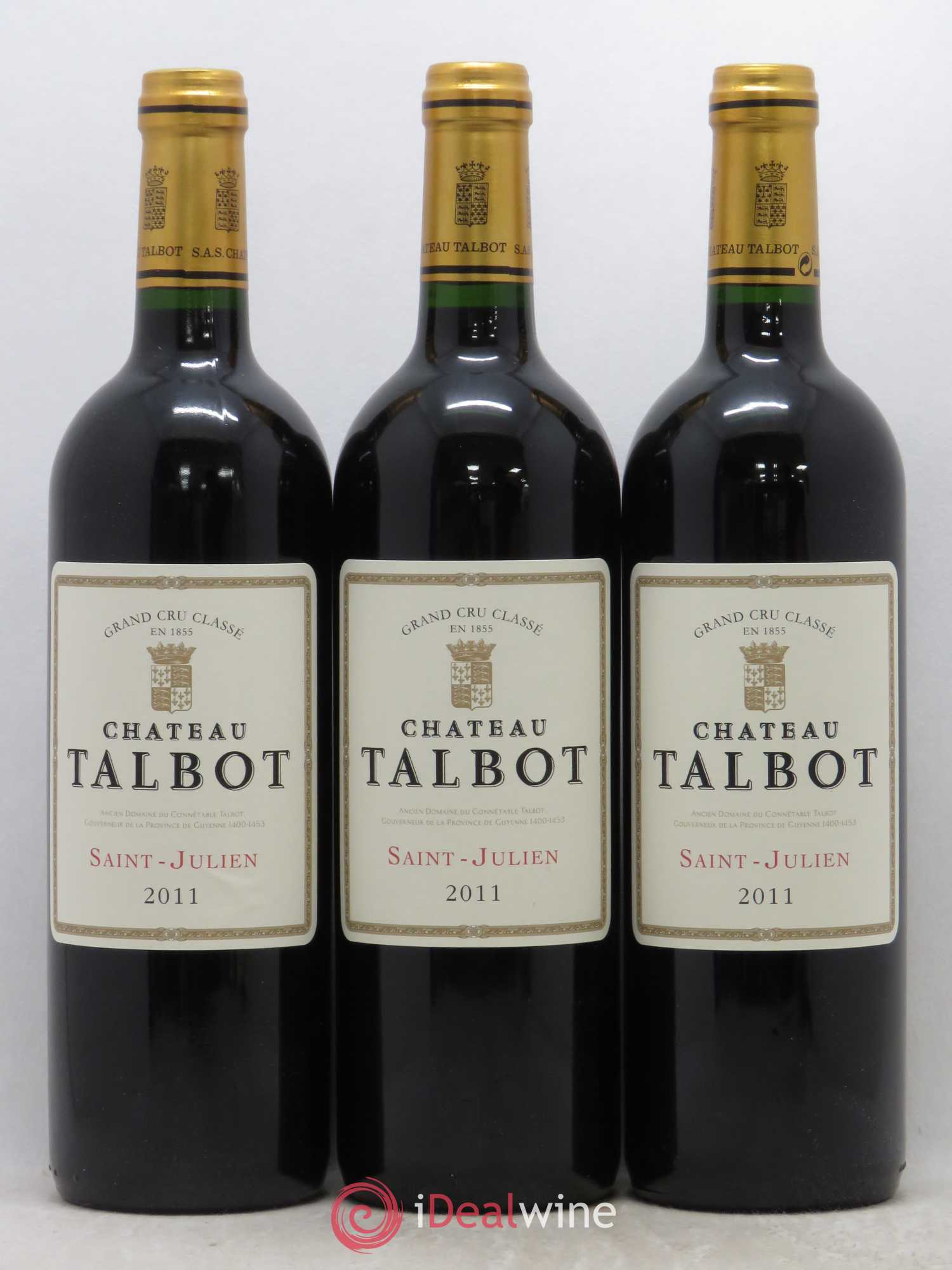 Château Talbot 4ème Grand Cru Classé 2011 - Lot de 12 bouteilles - 1