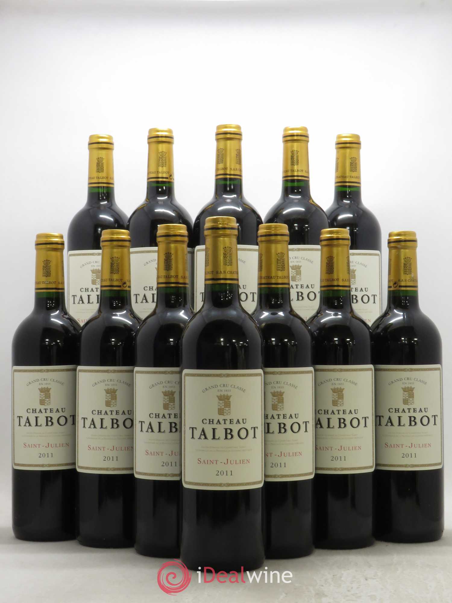 Château Talbot 4ème Grand Cru Classé 2011 - Lot de 12 bouteilles - 0