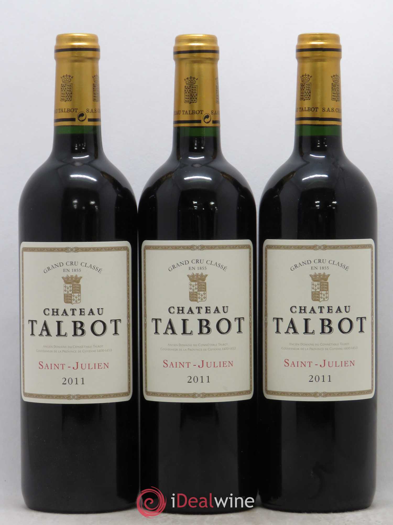 Château Talbot 4ème Grand Cru Classé 2011 - Lot de 12 bouteilles - 1