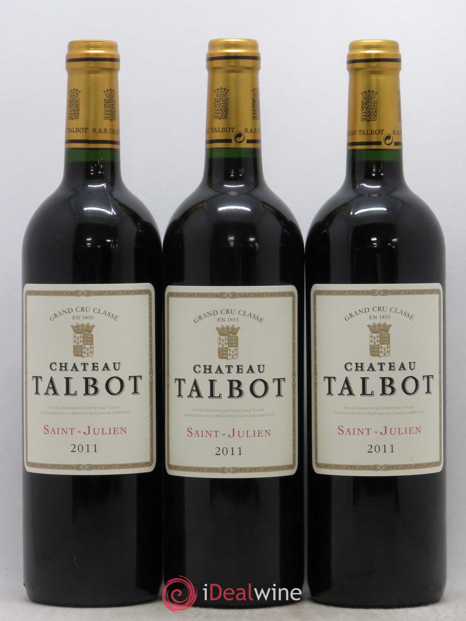 Château Talbot 4ème Grand Cru Classé 2011 - Lot de 12 bouteilles - 4