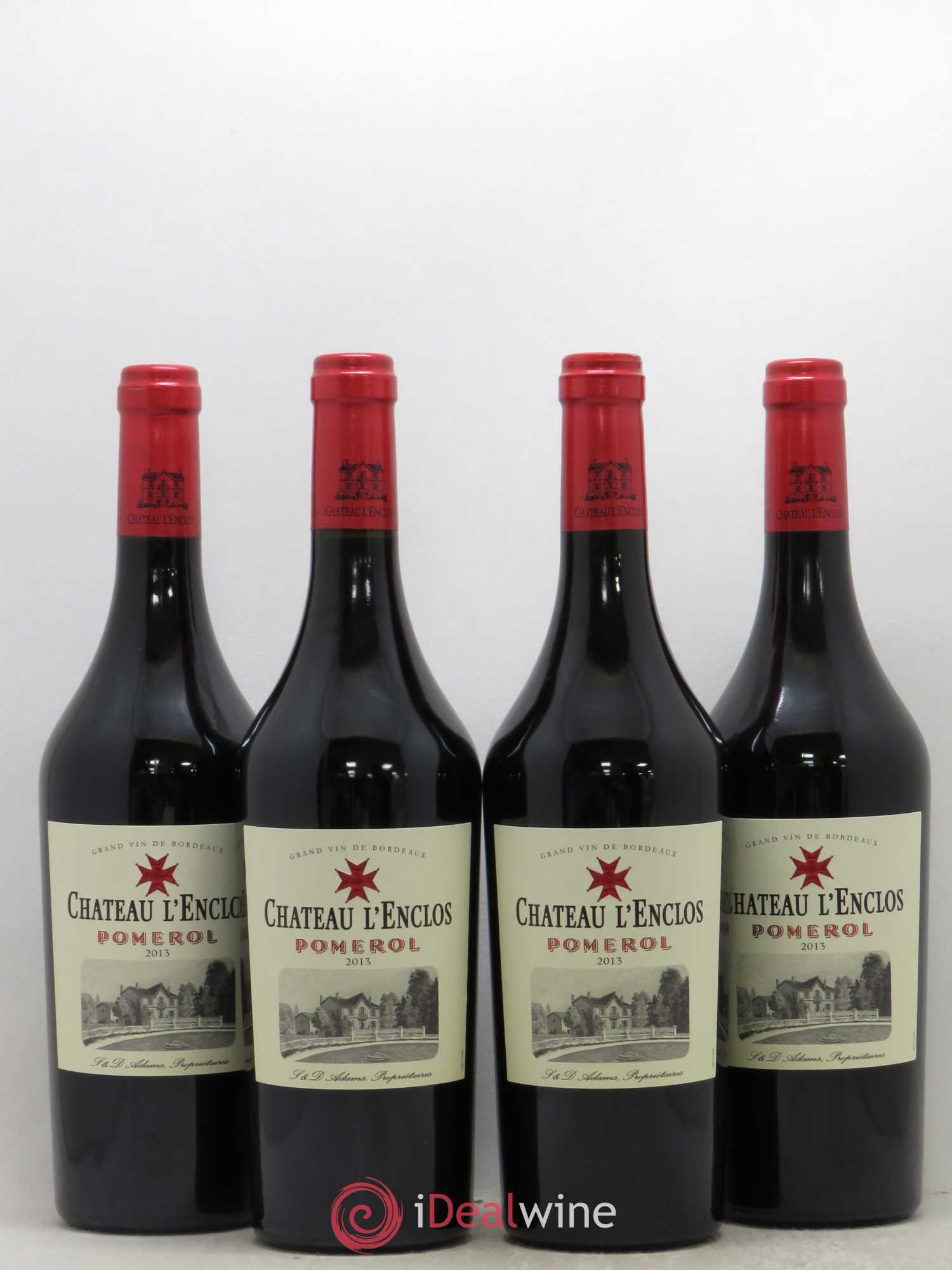 Château l' Enclos 2013 - Lot de 4 bouteilles - 0