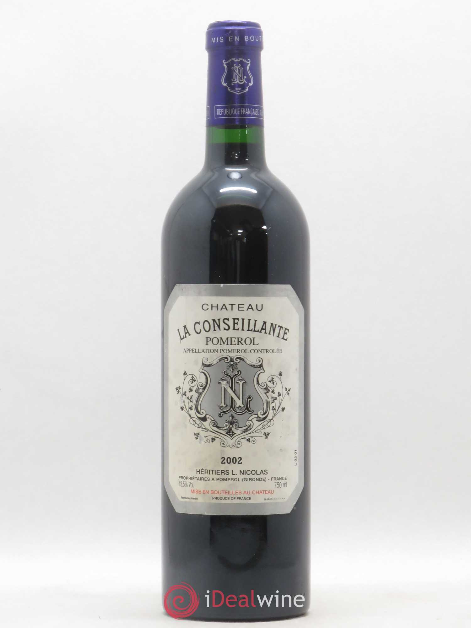 Château la Conseillante 2002 - Lot de 1 bouteille - 0