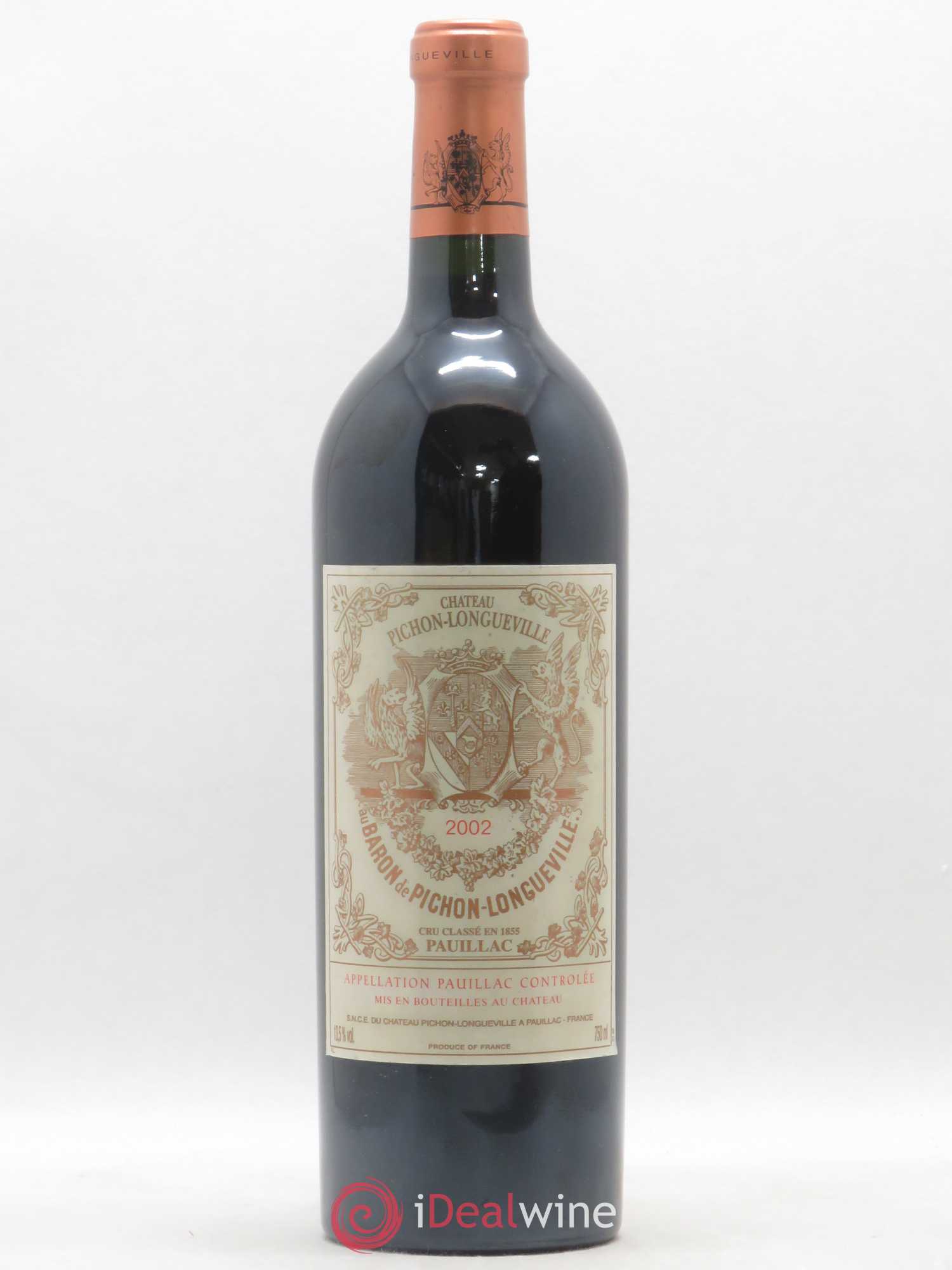 Pichon Longueville Baron 2ème Grand Cru Classé 2002 - Lot de 1 bouteille - 0