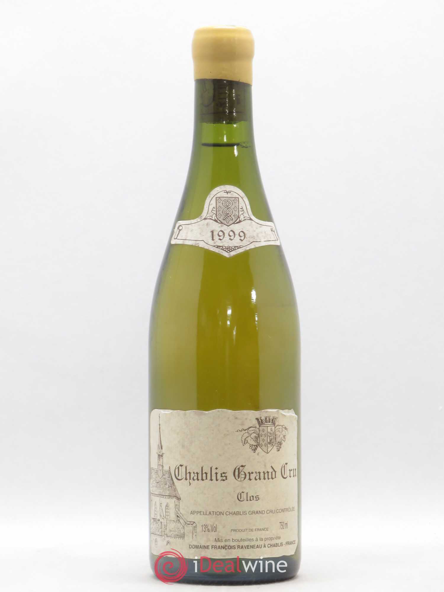 Chablis Grand Cru Clos Raveneau (Domaine) 1999 - Lot de 1 bouteille - 0