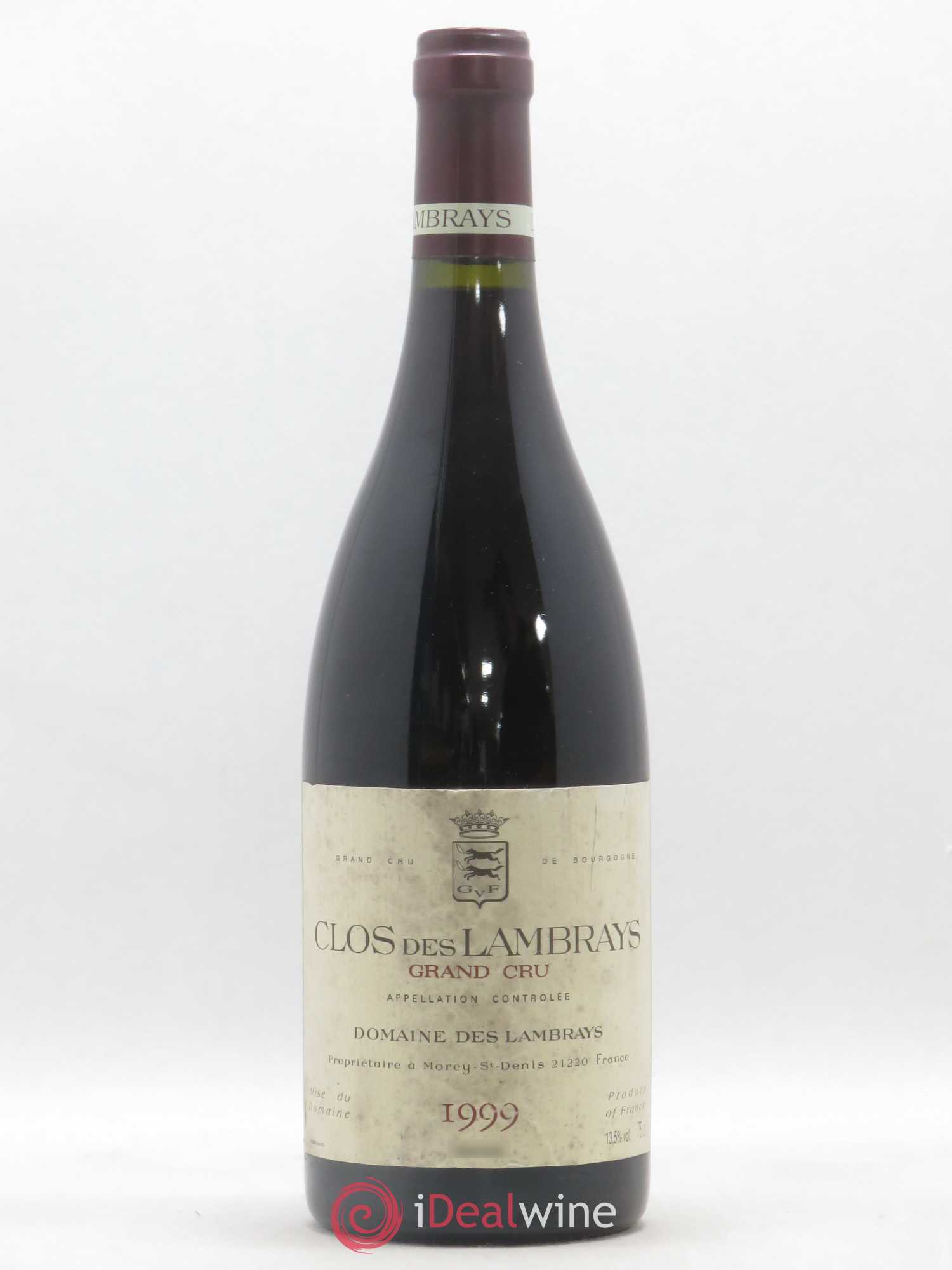 Clos des Lambrays Grand Cru Domaine des Lambrays 1999 - Lot de 1 bouteille - 0