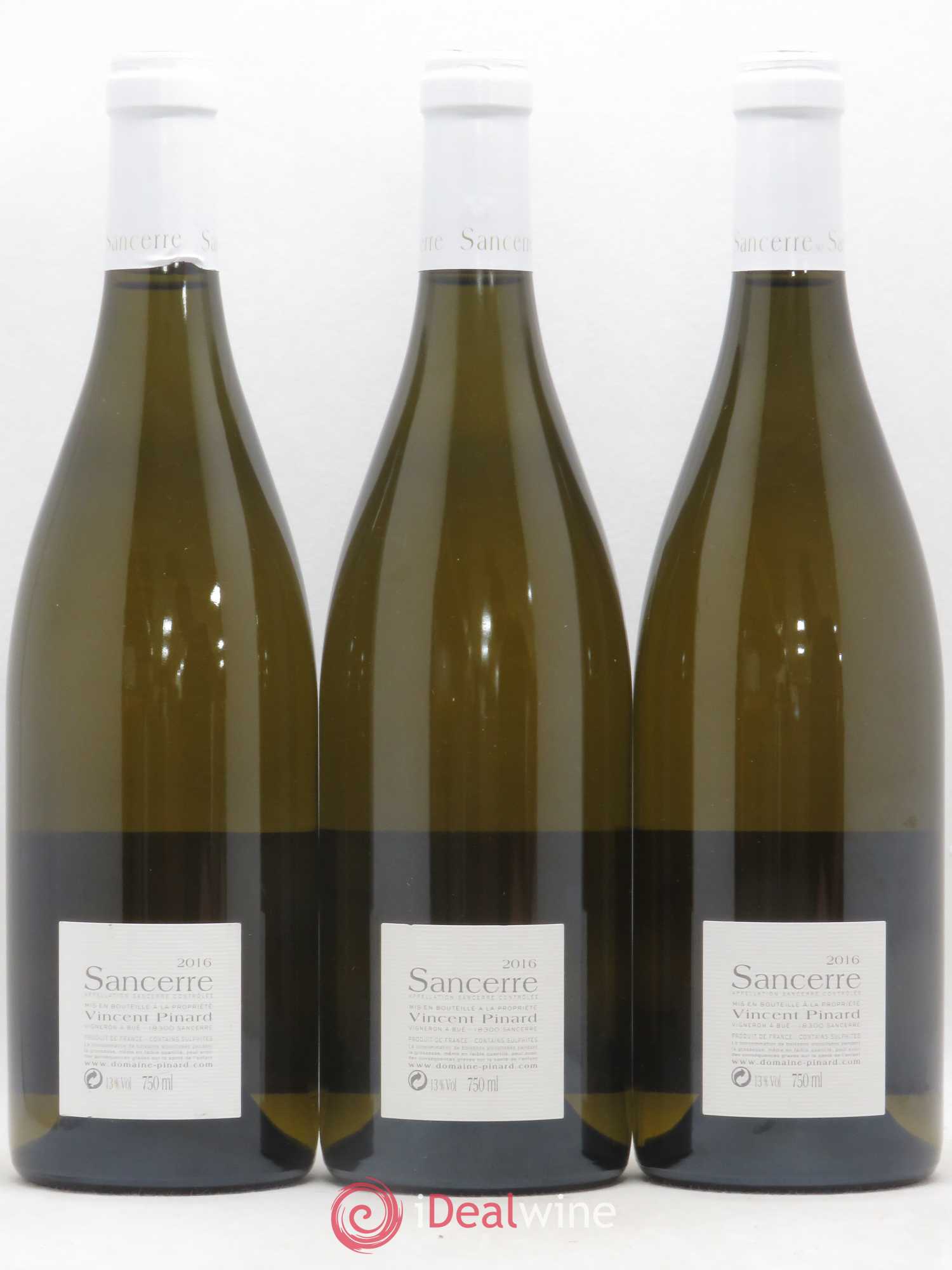 Sancerre Florès Vincent Pinard 2016 - Lot de 3 bouteilles - 1