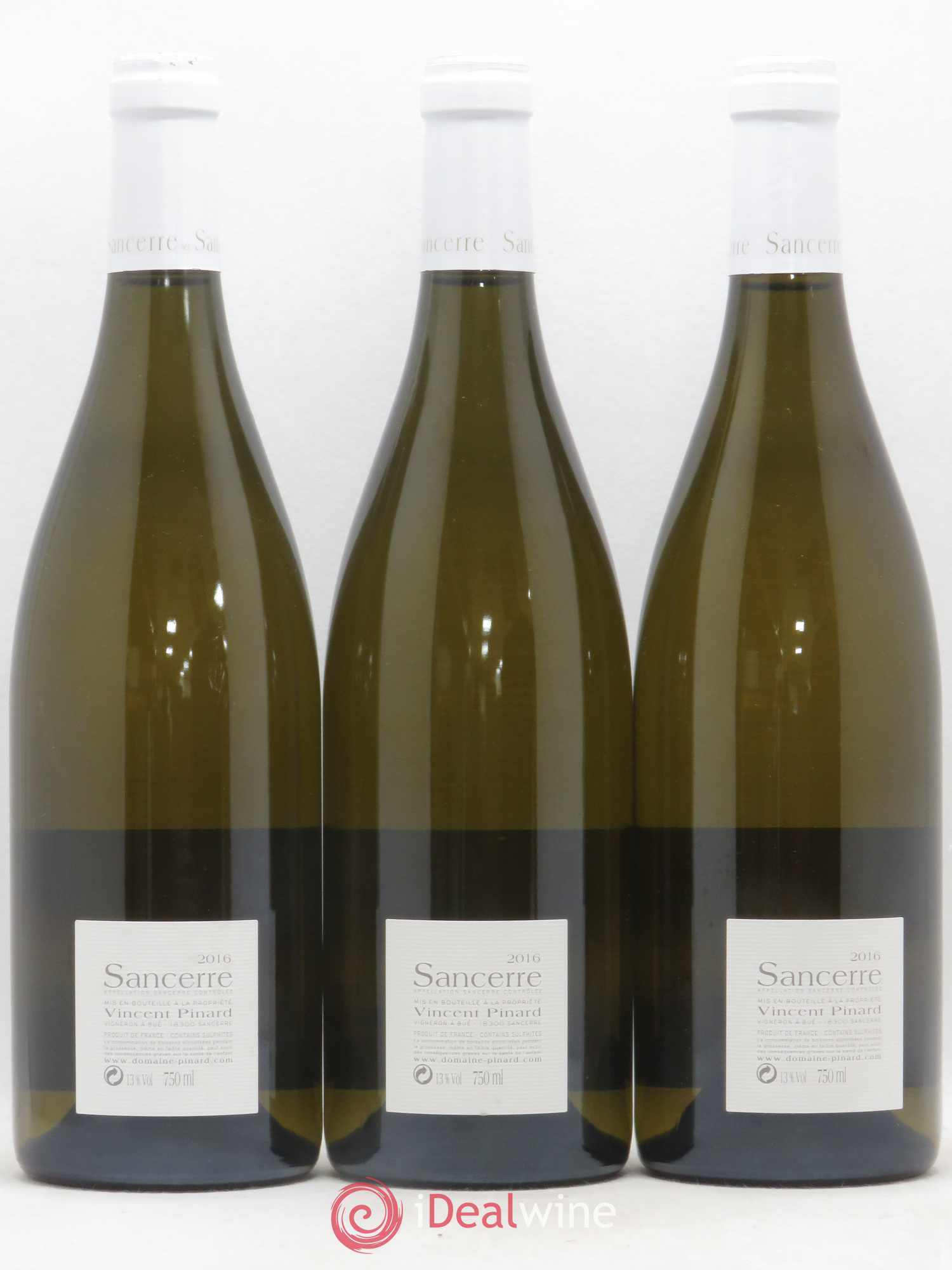 Sancerre Florès Vincent Pinard 2016 - Lot de 3 bouteilles - 1