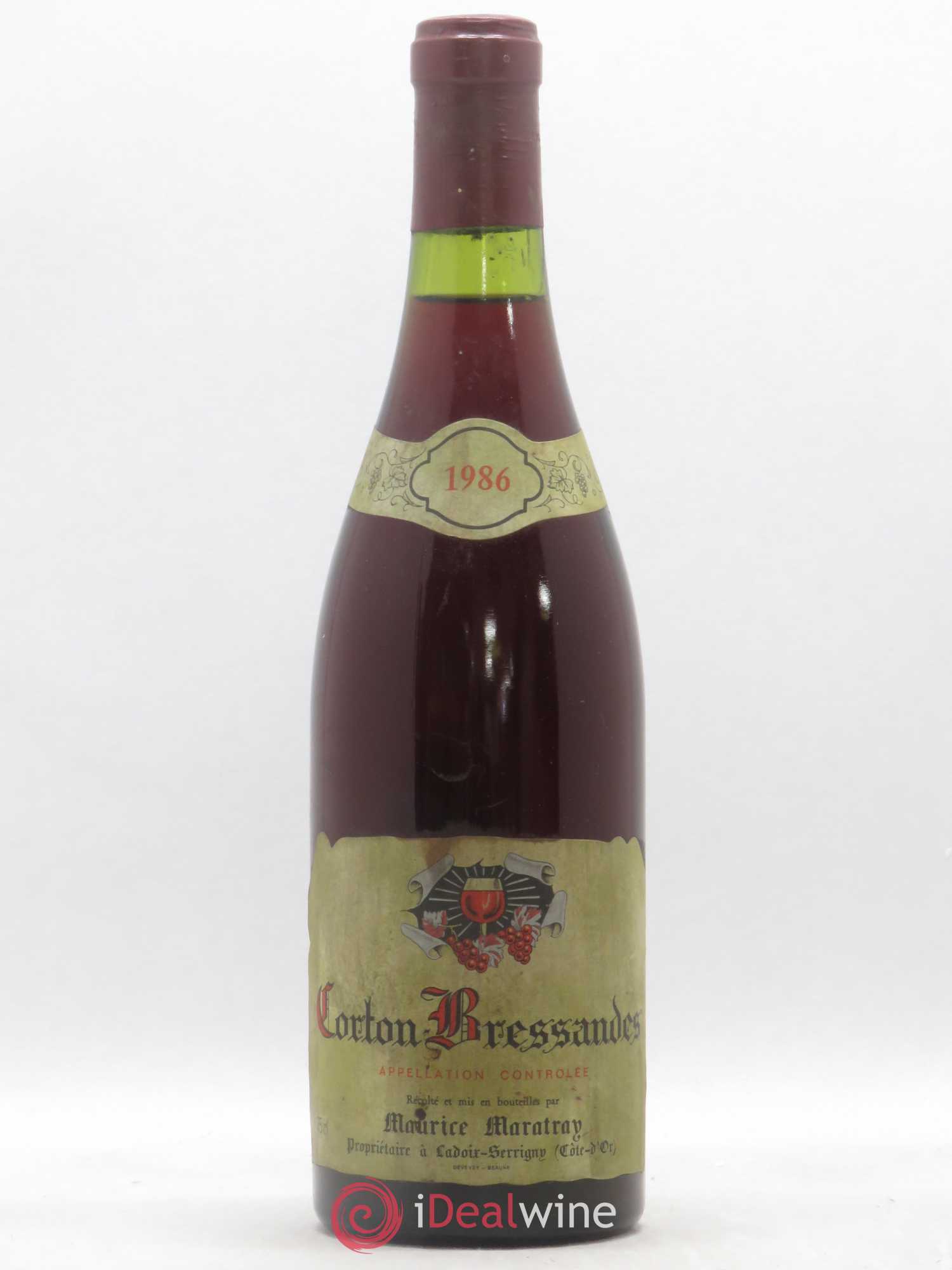 Corton Grand Cru Bressandes Maurice Maratray 1986 - Posten von 1 Flasche - 0