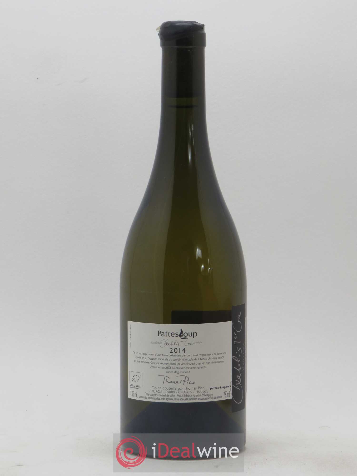Chablis 1er Cru Vaillons Pattes Loup (Domaine) 2014 - Lot de 1 bouteille - 1