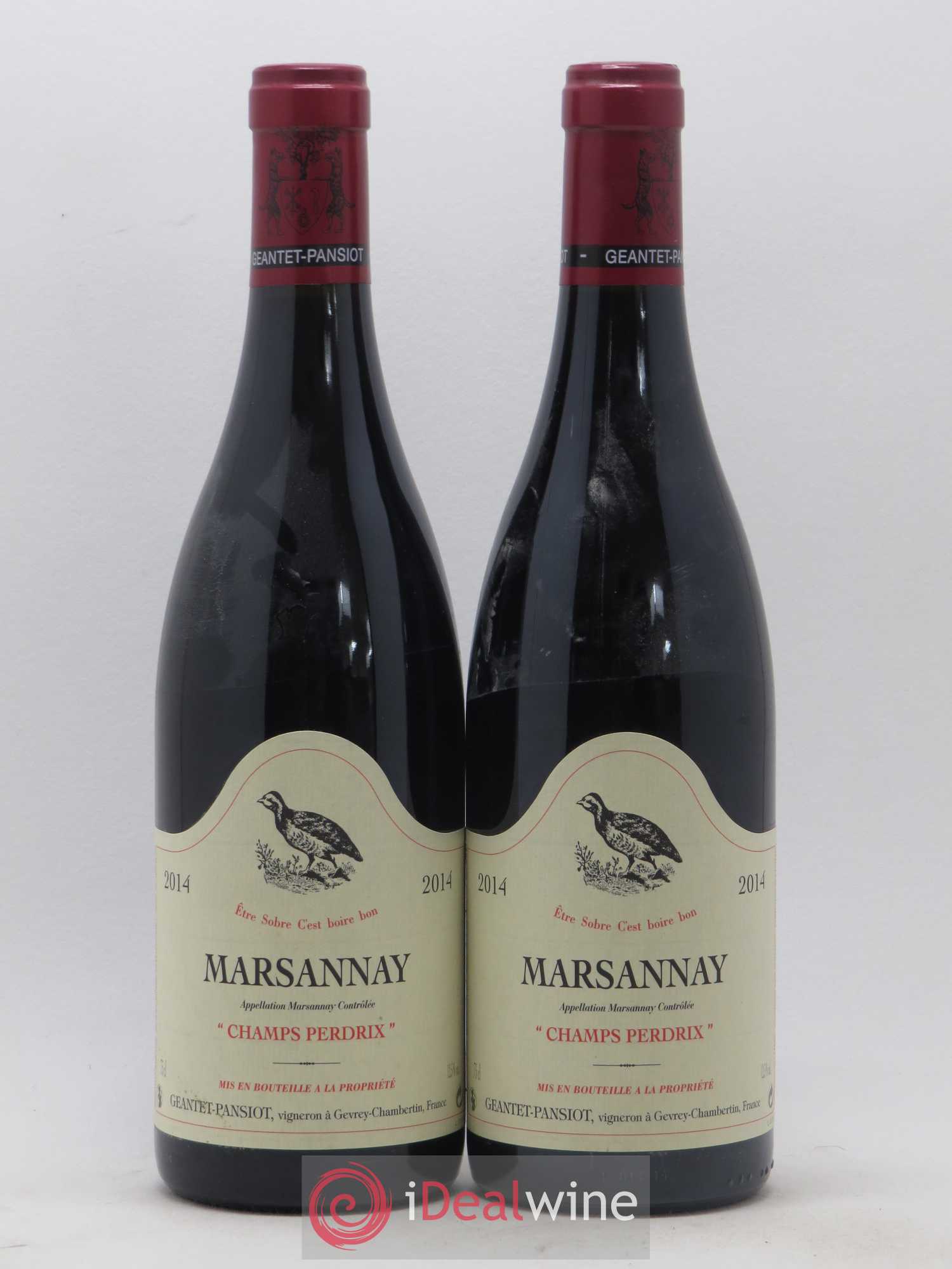 Marsannay Champs Perdrix Geantet-Pansiot 2014 - Lot de 2 bouteilles - 0