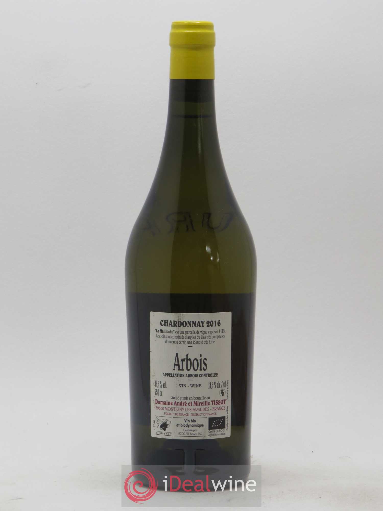 Arbois La Mailloche Bénédicte et Stéphane Tissot 2016 - Lot de 1 bouteille - 1