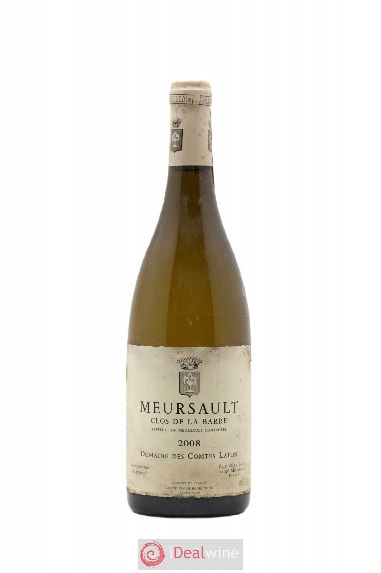 Meursault Clos de la Barre Comtes Lafon (Domaine des) 2008 - Lot de 1 bouteille - 0