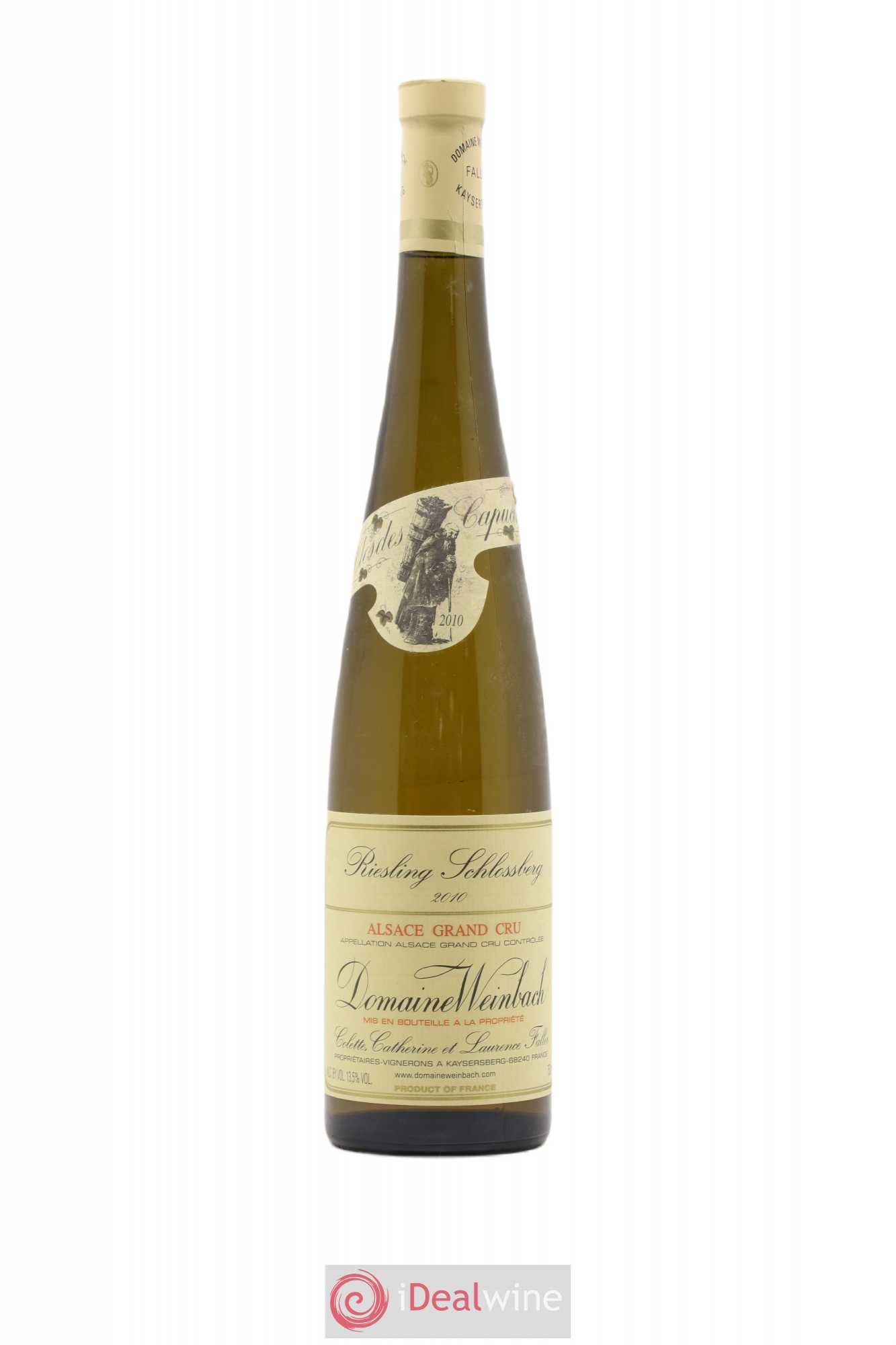 Alsace Grand Cru Schlossberg Riesling Weinbach (Domaine) Clos des Capucins 2010 - Lot de 1 bouteille - 0