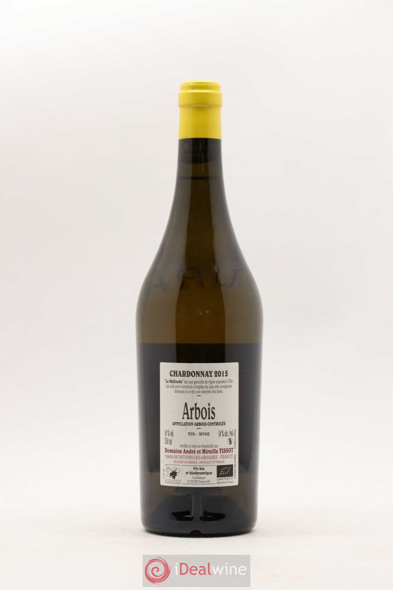 Arbois La Mailloche Bénédicte et Stéphane Tissot 2015 - Lot de 1 bouteille - 1