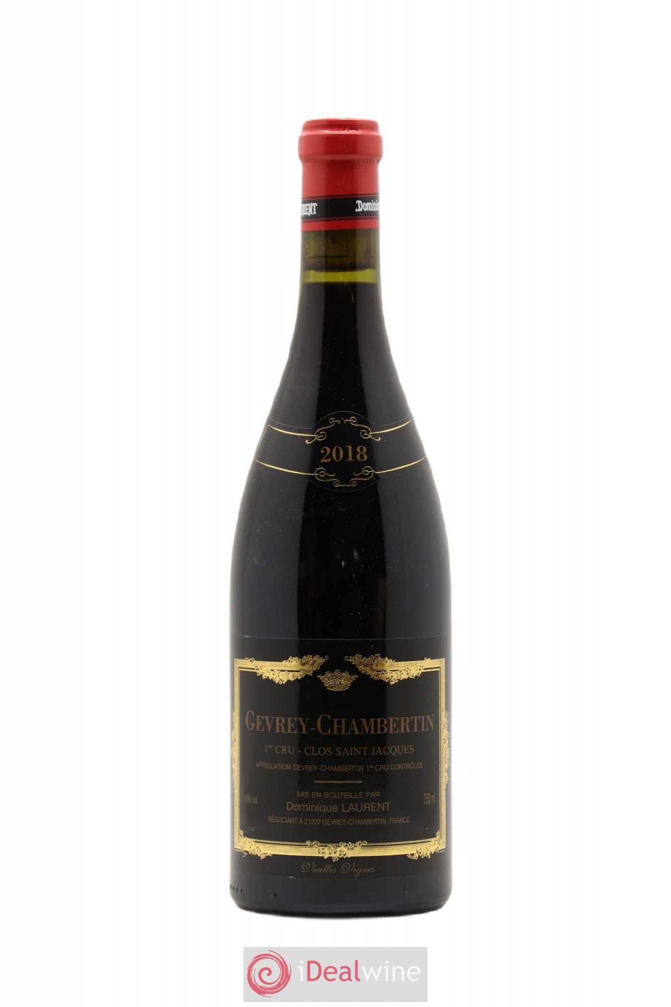 Gevrey-Chambertin 1er Cru Clos Saint Jacques Dominique Laurent 2018 - Lot de 1 bouteille - 0