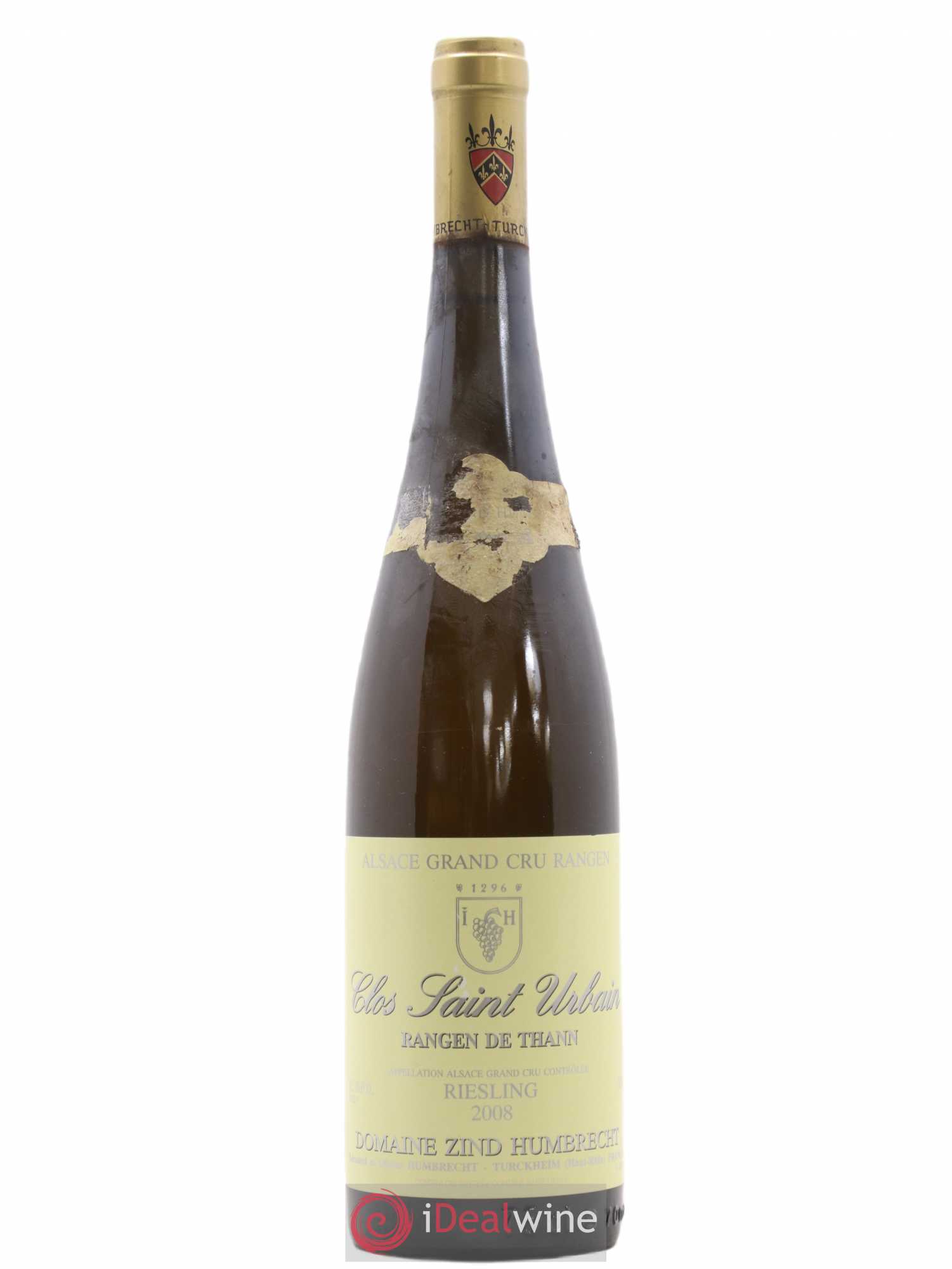 Alsace Riesling Grand Cru Rangen de Thann Clos Saint Urbain Zind-Humbrecht (Domaine) 2008 - Lot de 1 bouteille - 0