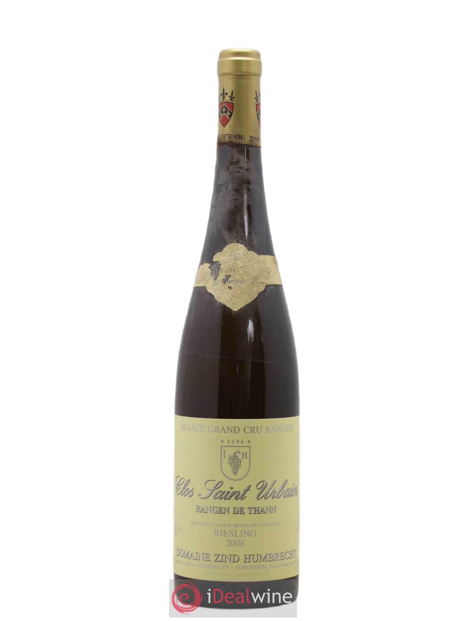 Alsace Riesling Grand Cru Rangen de Thann Clos Saint Urbain Zind-Humbrecht (Domaine) 2008 - Lot de 1 bouteille - 0
