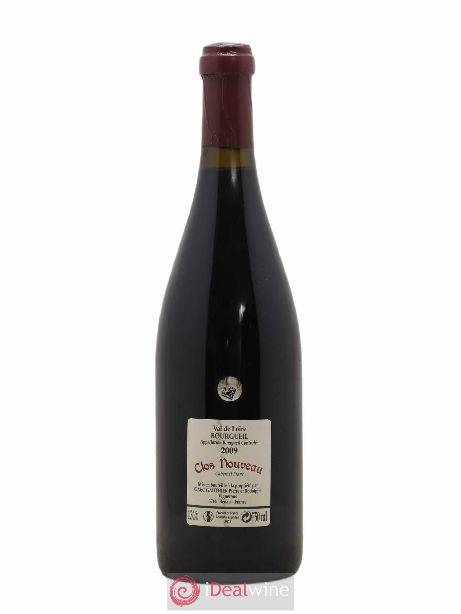 Bourgueil Clos Nouveau Domaine du Bel Air 2009 - Lotto di 1 bottiglia - 1