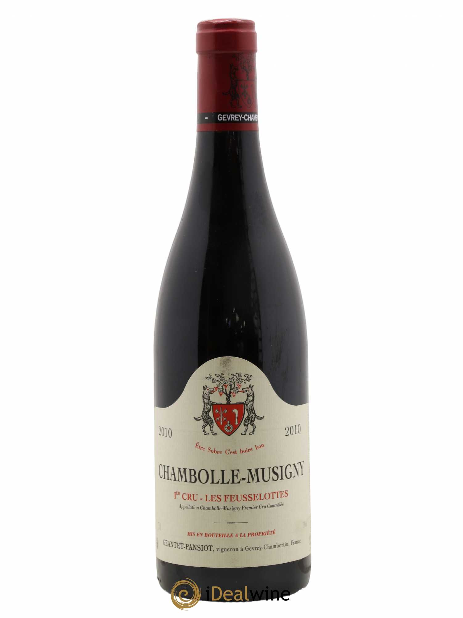 Chambolle-Musigny 1er Cru Les Feusselottes Geantet-Pansiot 2010 - Lot de 1 bouteille - 0