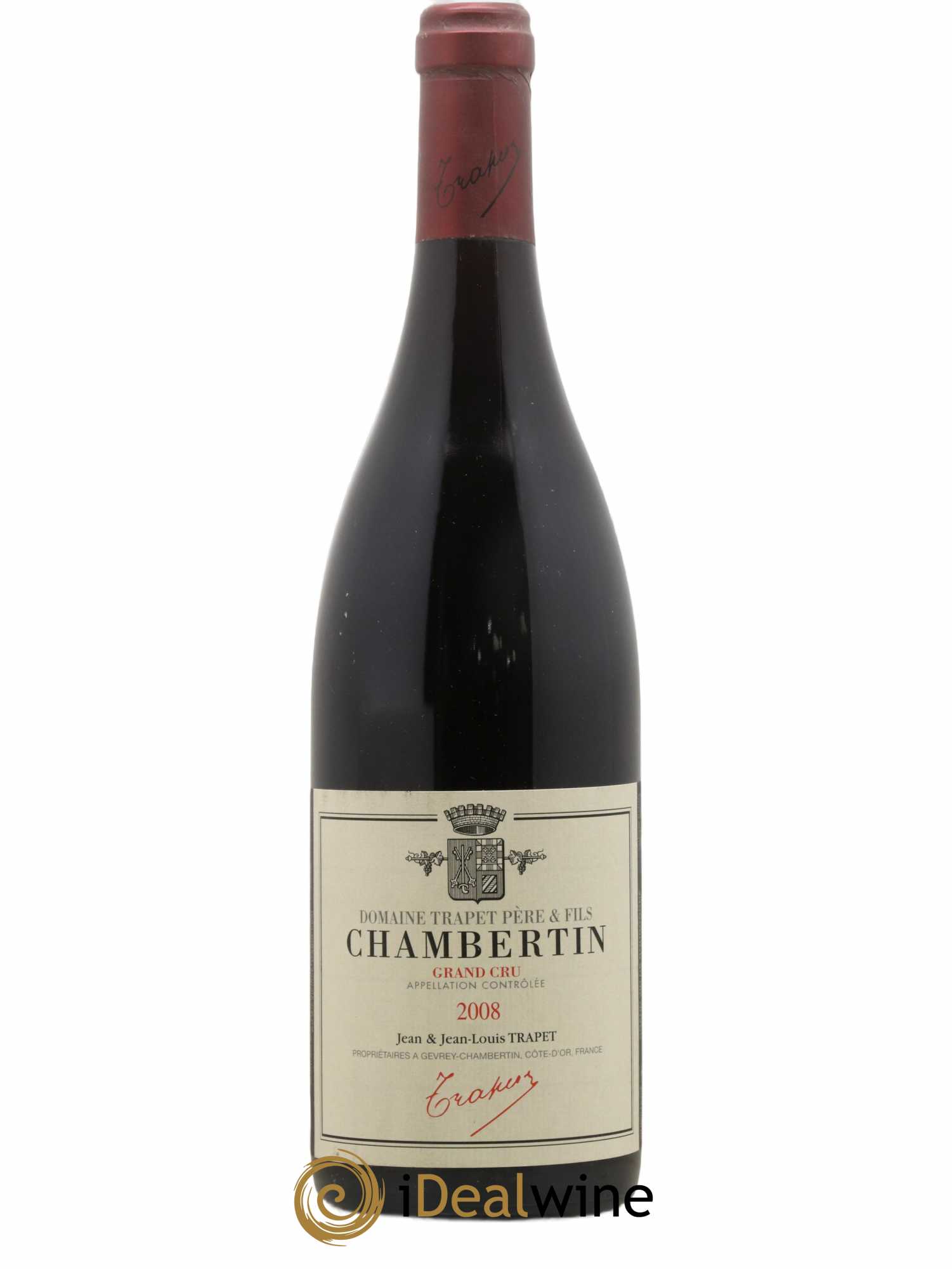 Chambertin Grand Cru Domaine Trapet 2008 - Lot de 1 bouteille - 0